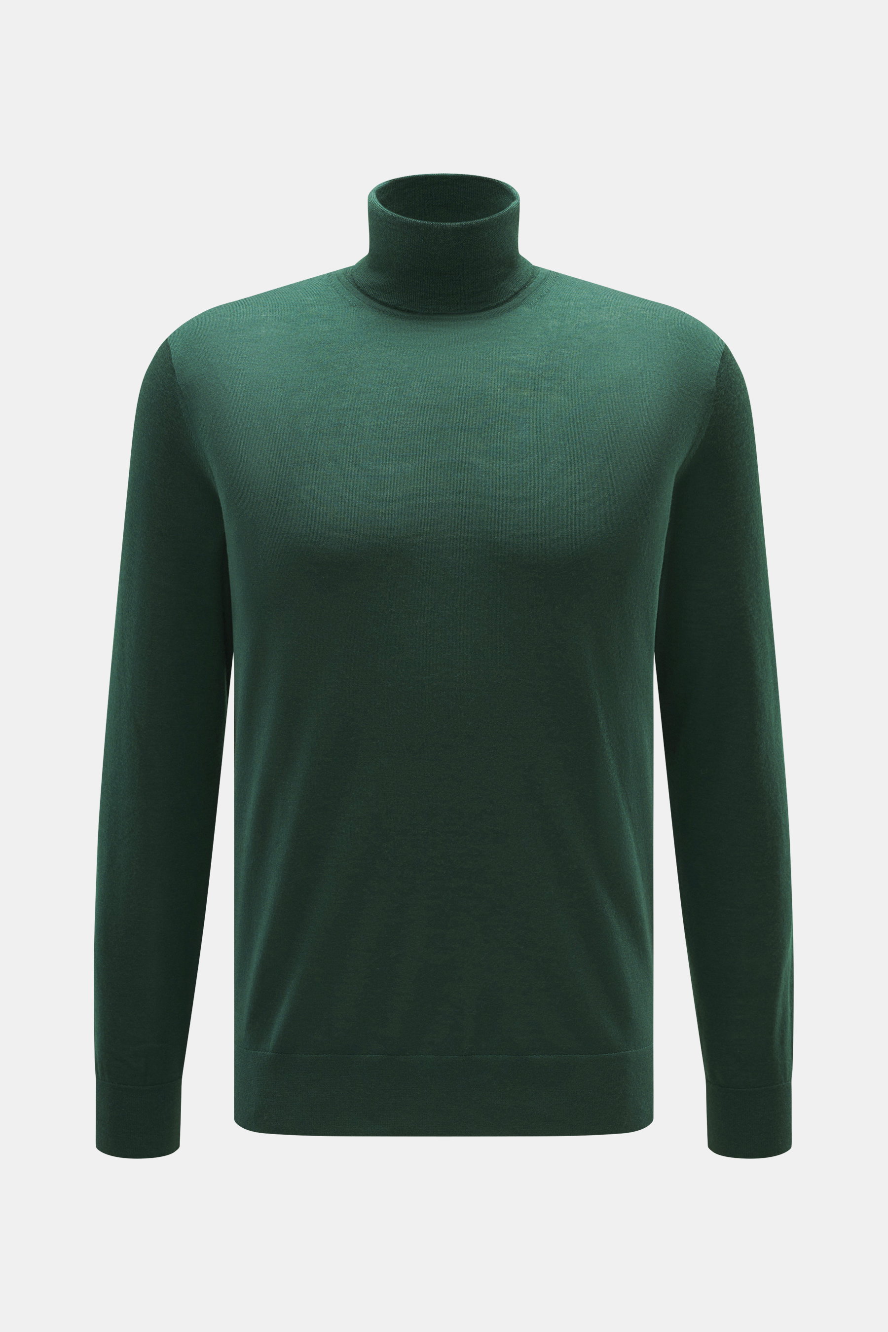 von Braun Merino Feinstrick-Rollkragenpullover dunkelgrün