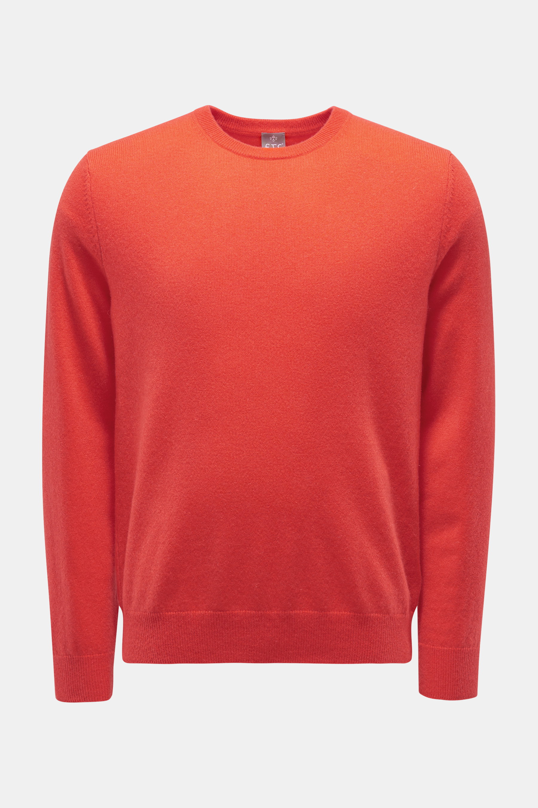 FTC Cashmere Rundhals-Pullover rot