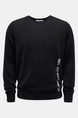 Helmut Lang Rundhalspullover schwarz