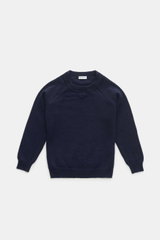 von Braun Kids’ cashmere crew neck jumper navy