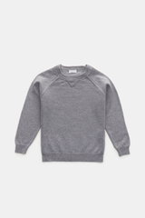 von Braun Kinder Cashmere Rundhalspullover grau