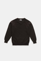 von Braun Kinder Cashmere Rundhalspullover dunkelbraun