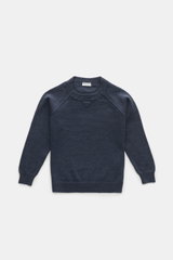 von Braun Kinder Cashmere Rundhalspullover graublau