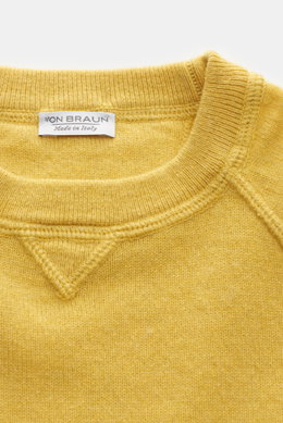 von Braun Kinder Cashmere Rundhalspullover gelb