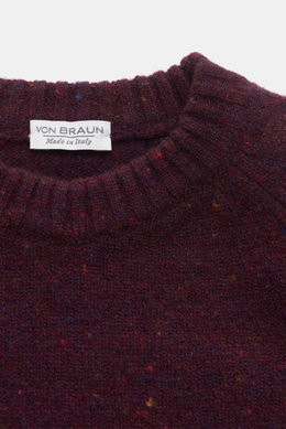 von Braun Kinder Rundhalspullover bordeaux