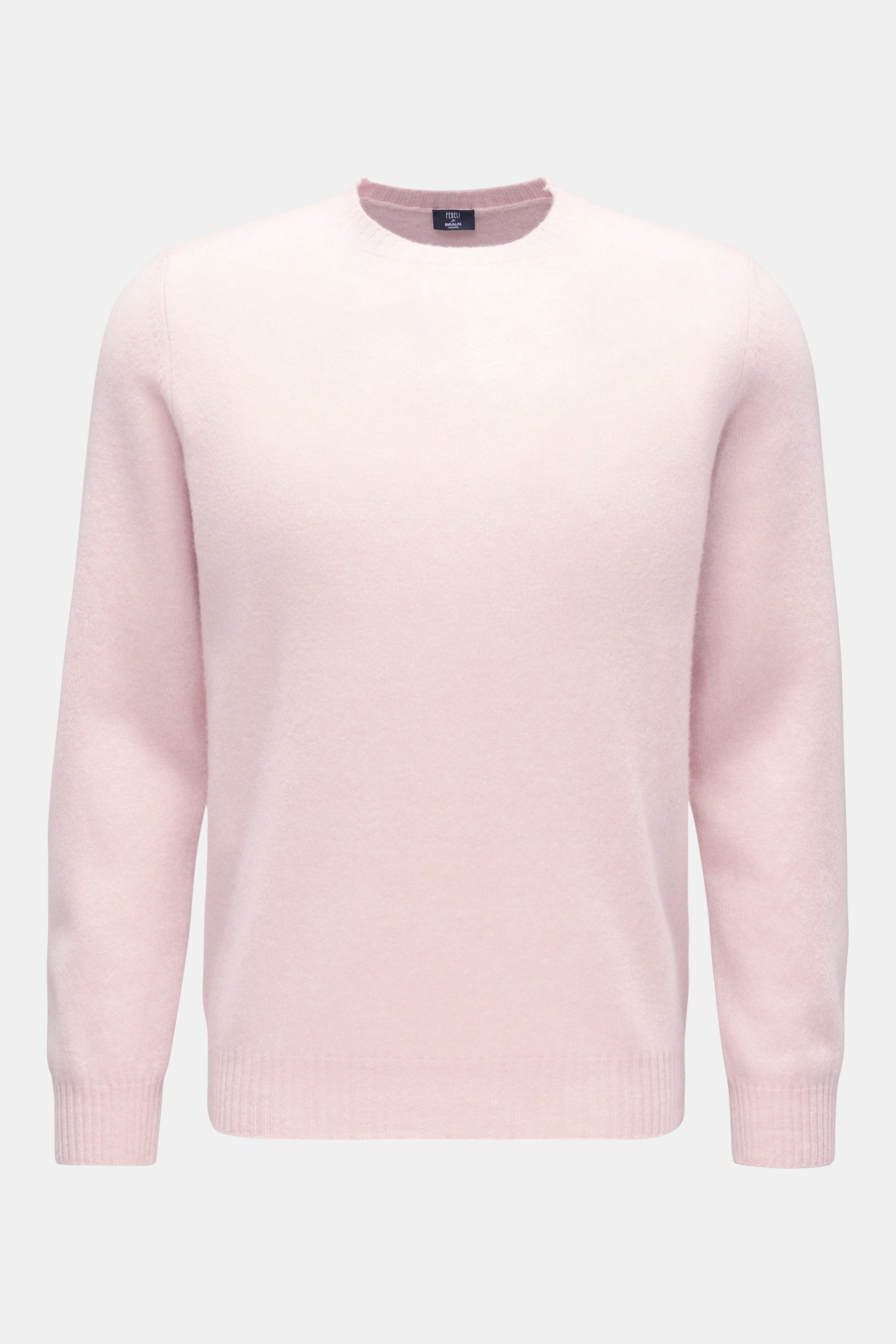 Fedeli Cashmere Rundhalspullover 'Argentina' rosé