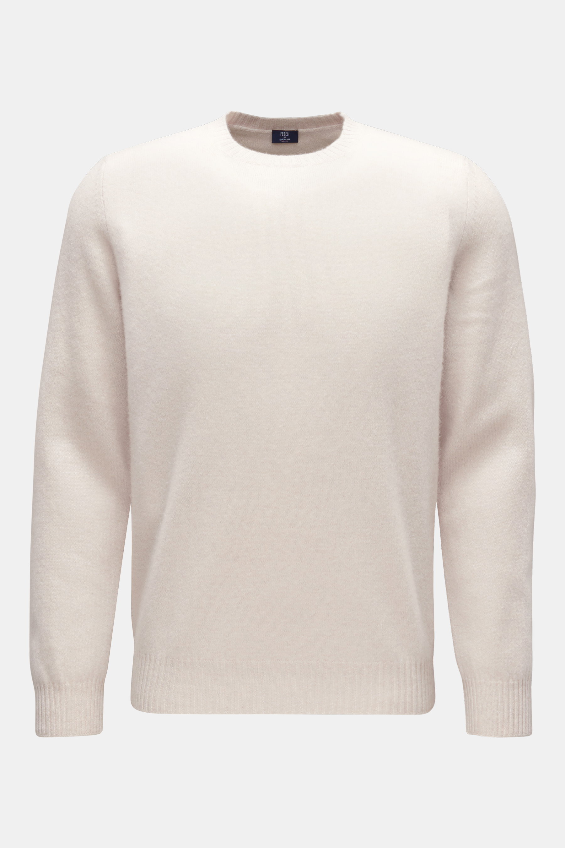 Fedeli Cashmere Rundhalspullover 'Argentina' beige