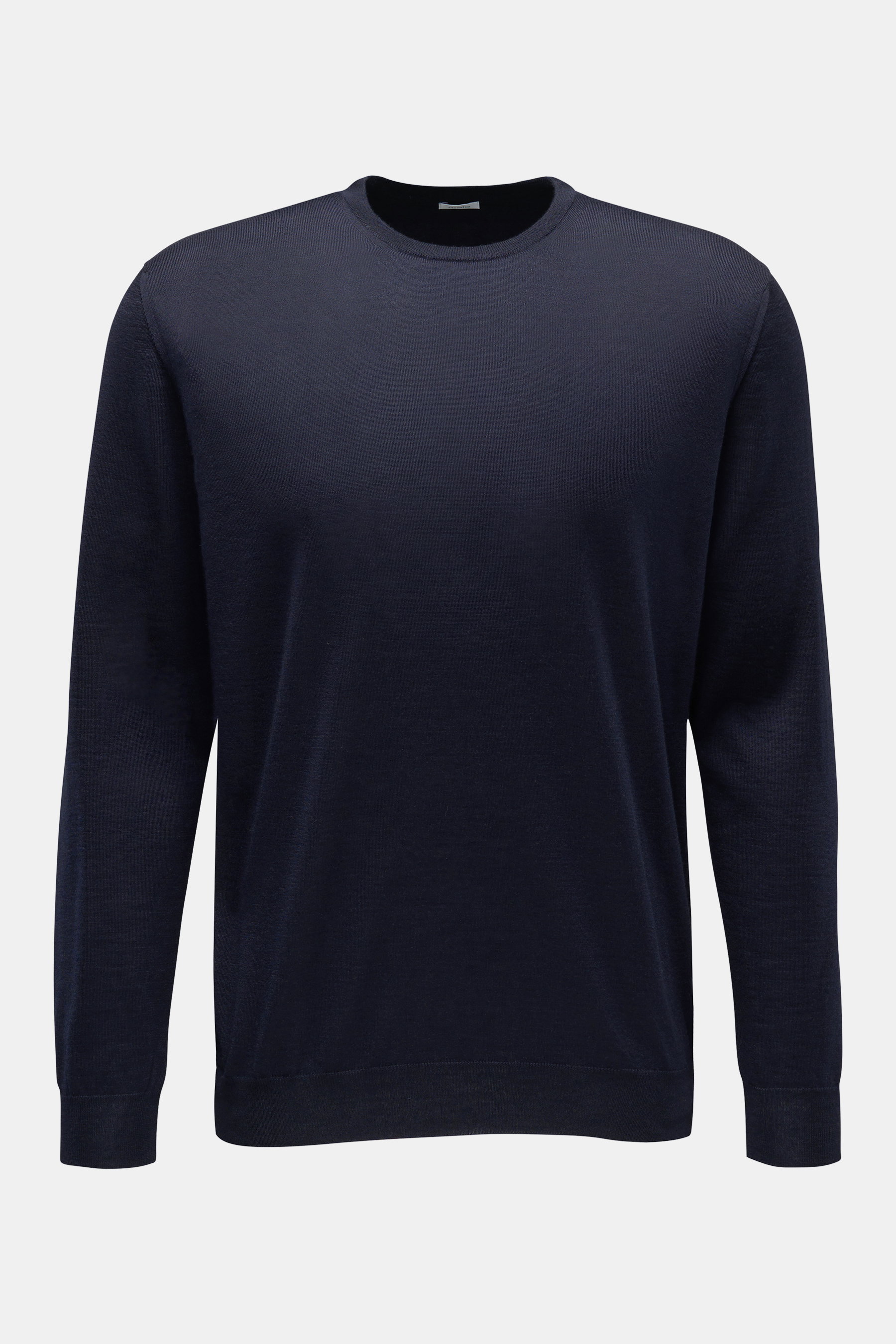 Malo Feinstrick-Rundhalspullover navy