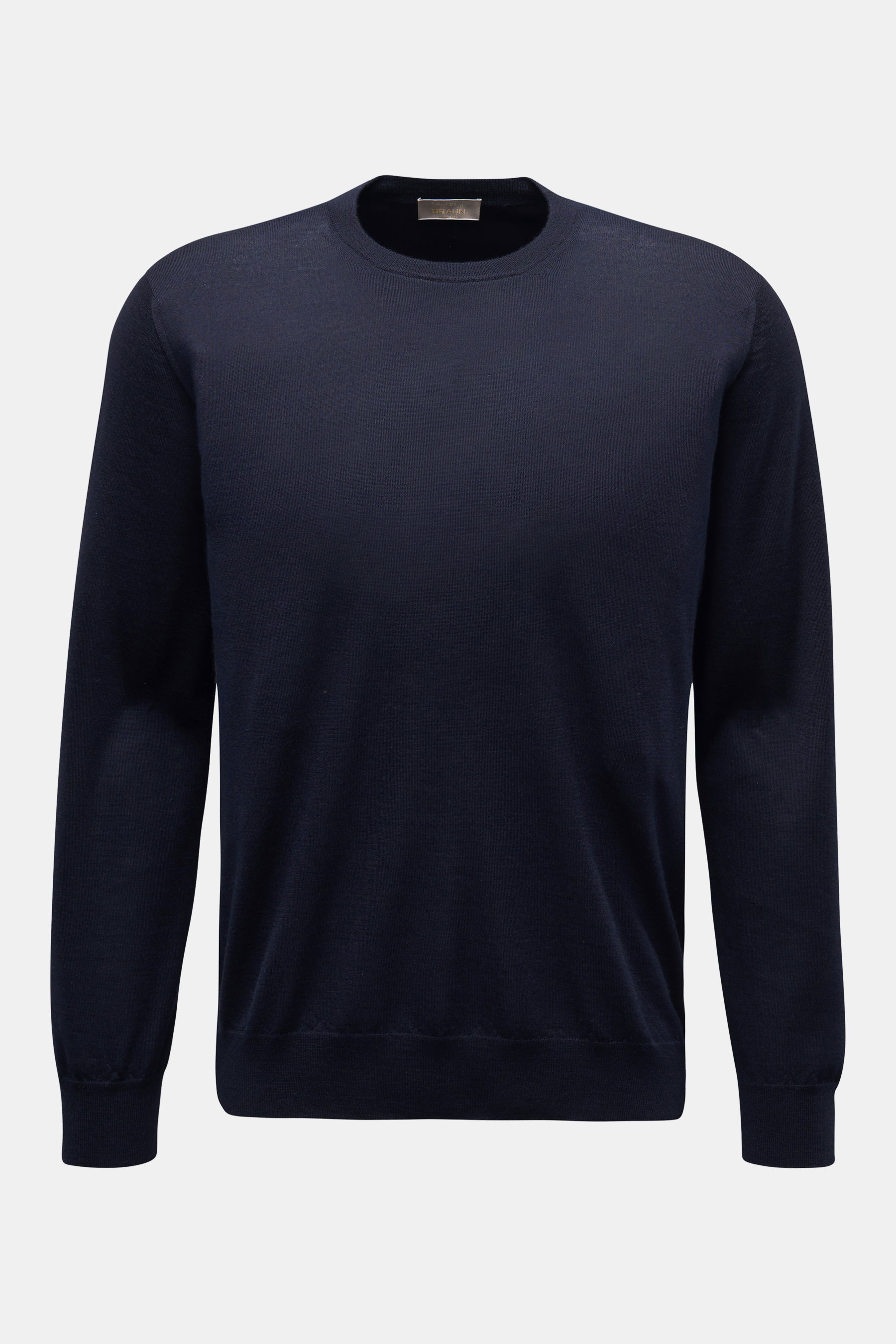 Cruciani Feinstrick Rundhals-Pullover navy