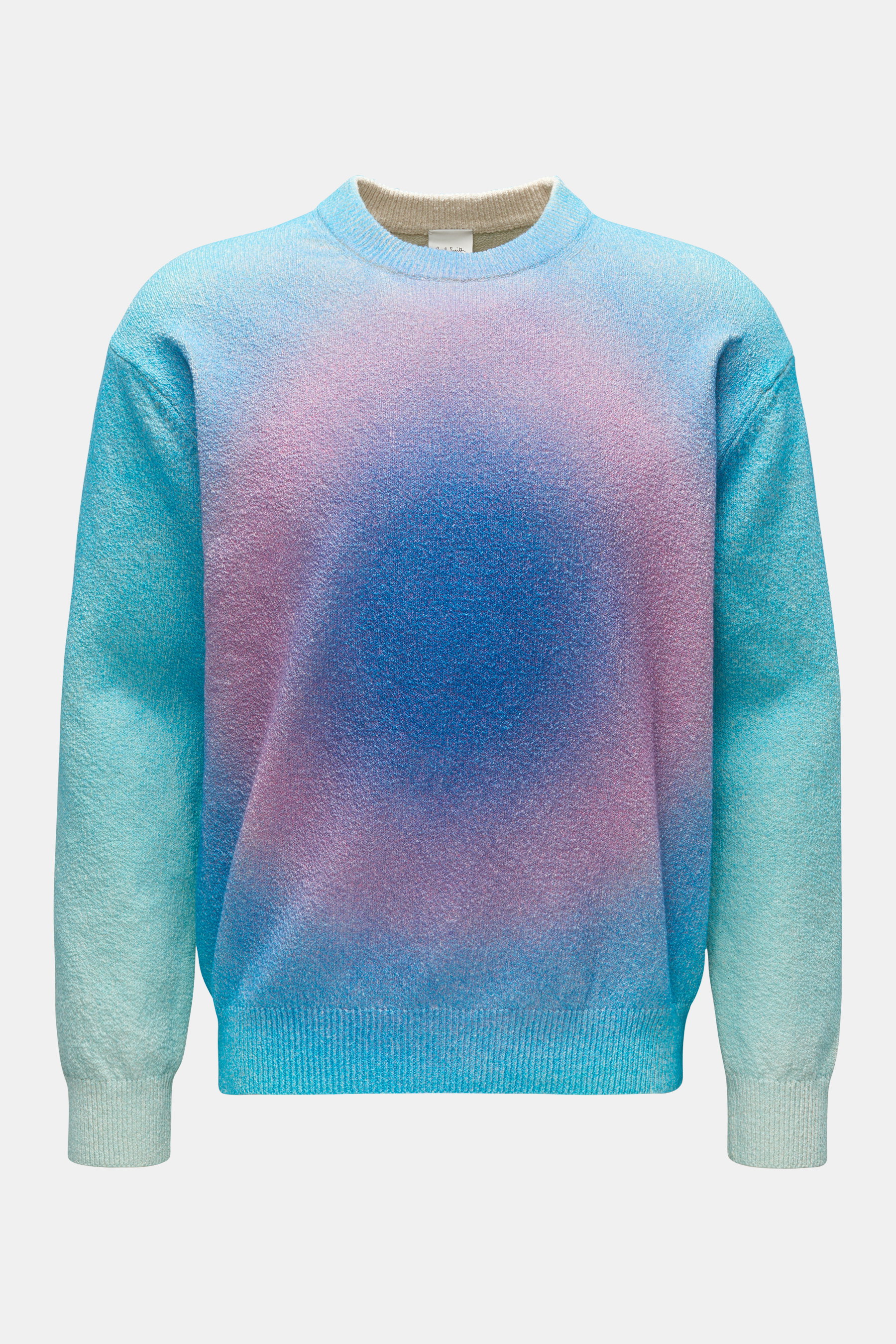 Paul Smith Rundhalspullover blau/altrosa/türkis