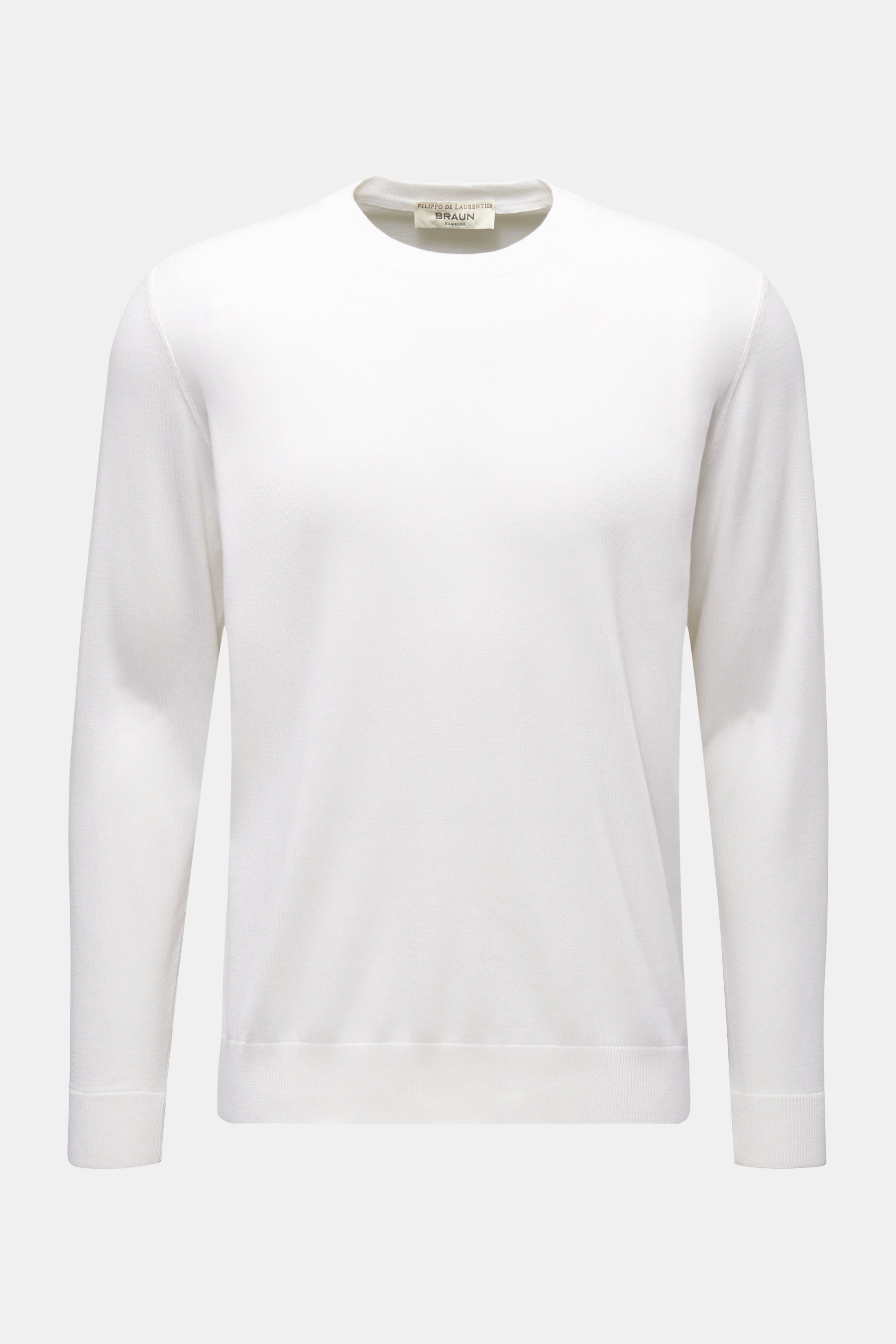 Filippo de Laurentiis Rundhals-Pullover off-white
