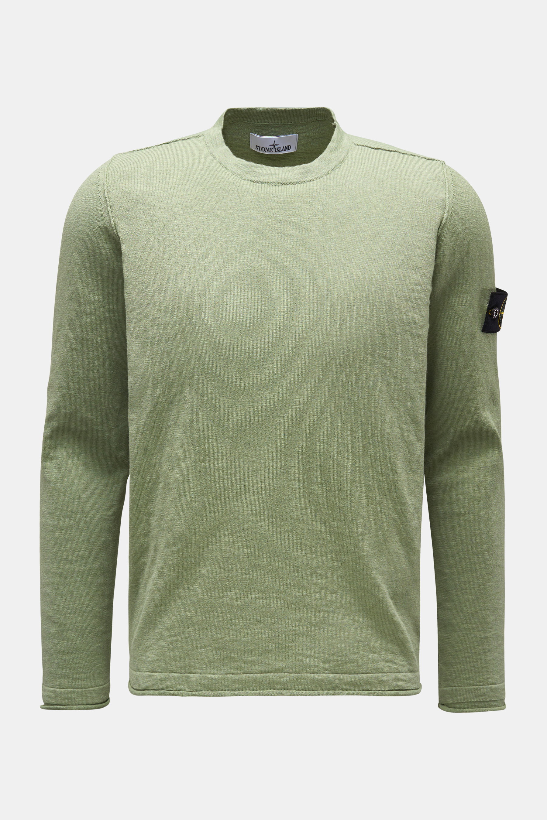 Stone Island Rundhalspullover oliv