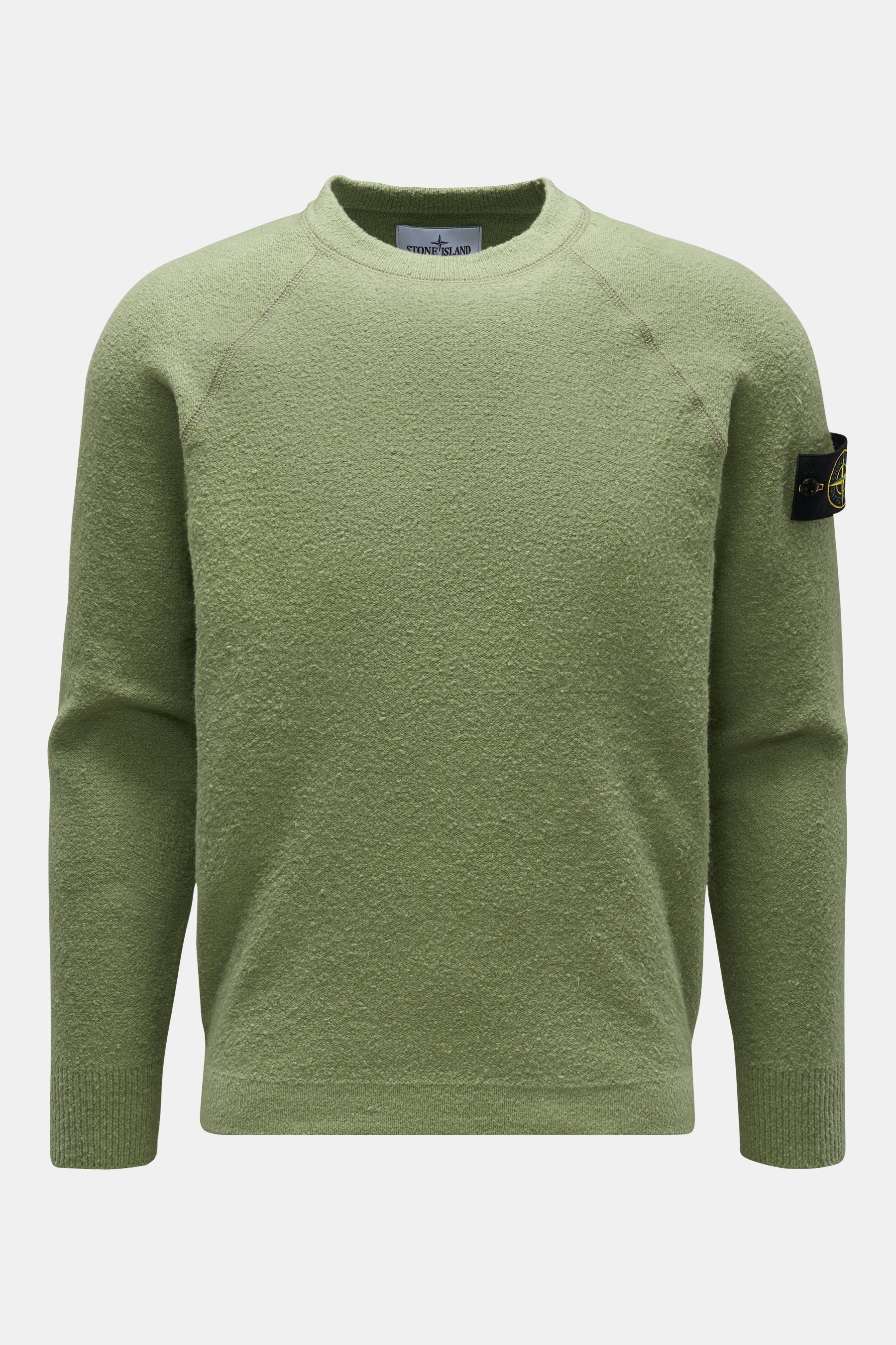 Stone Island Rundhalspullover graugrün