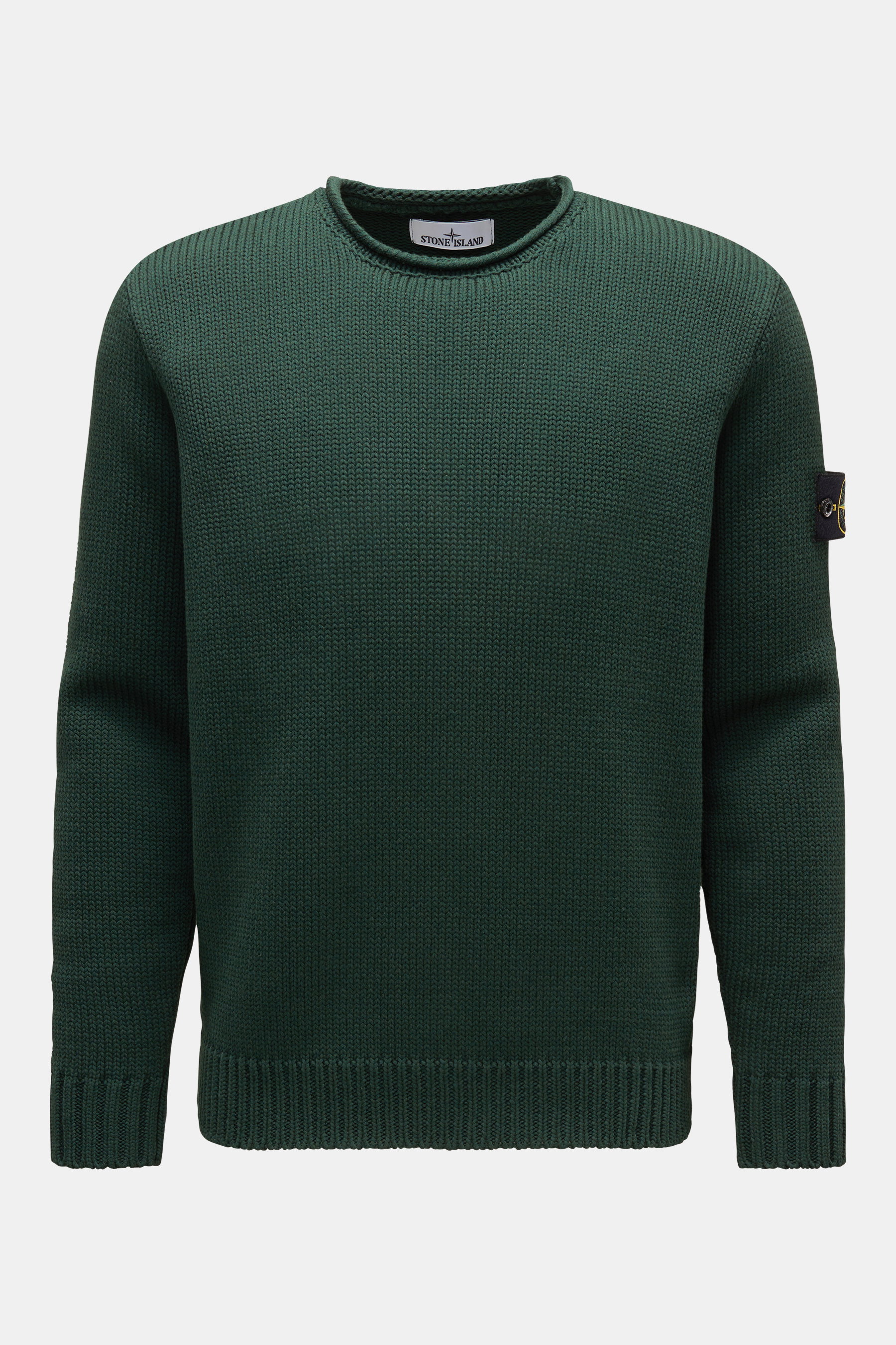 Stone Island Rundhalspullover dunkelgrün