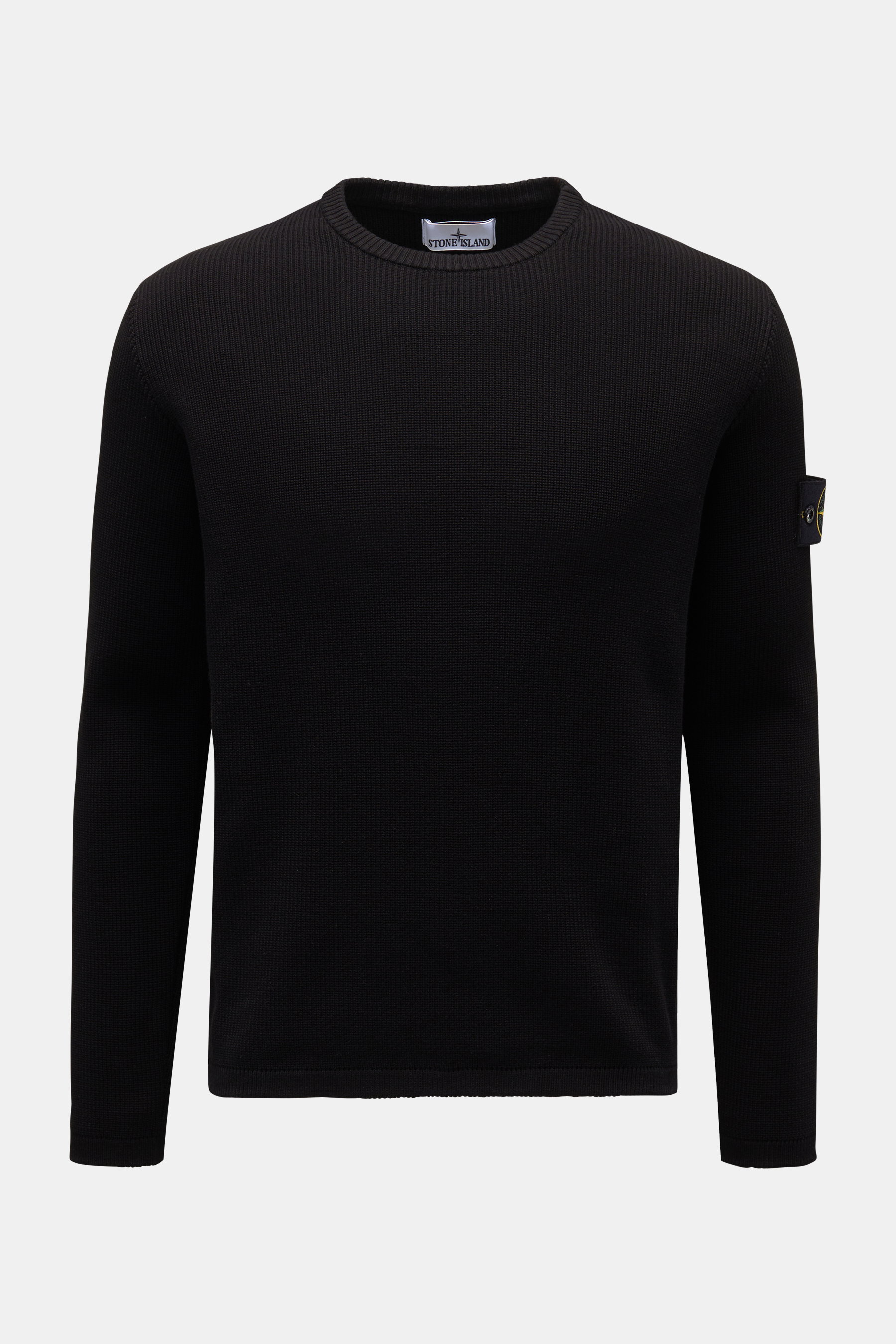 Stone Island Rundhalspullover schwarz