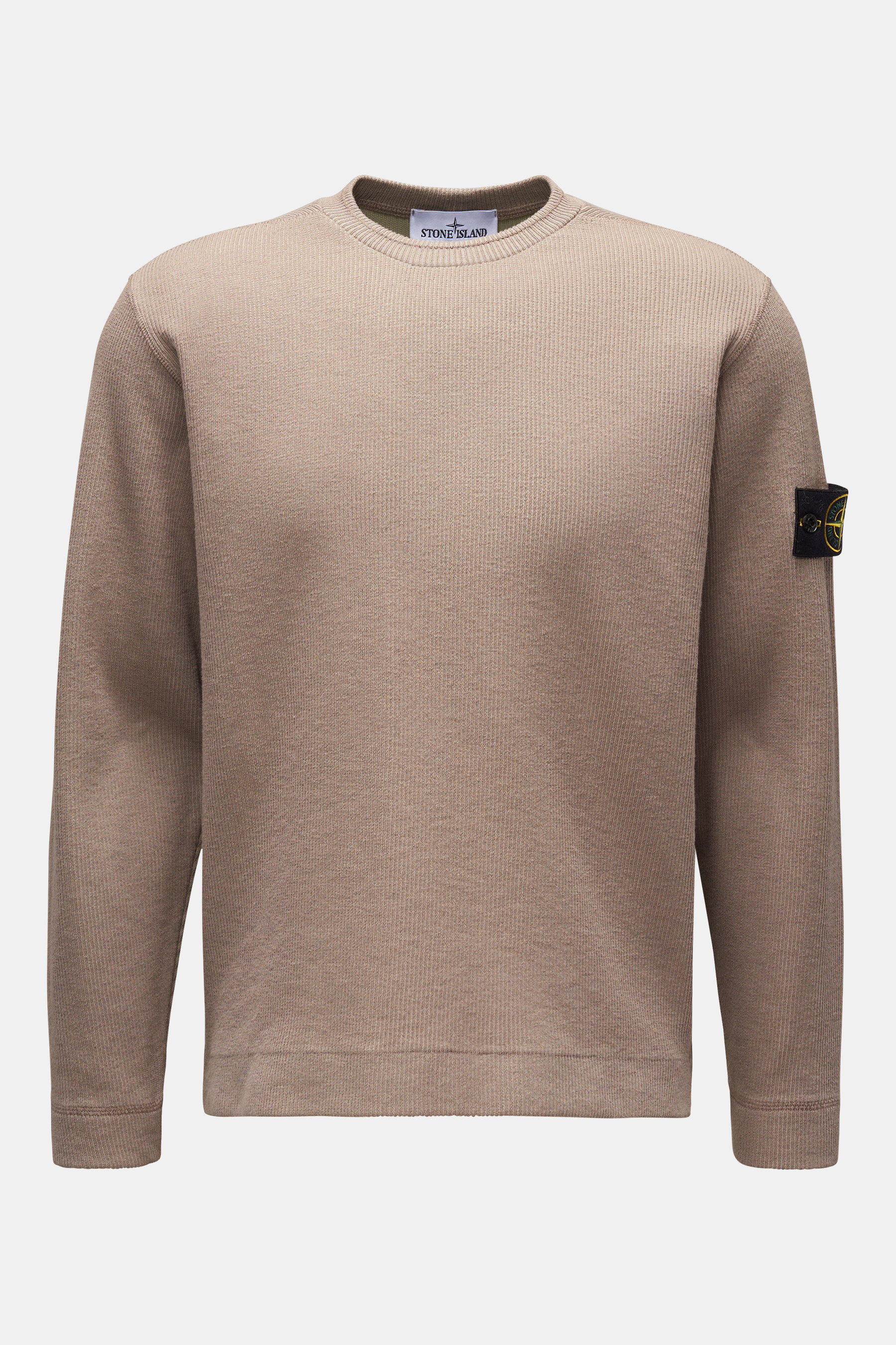 Stone Island Rundhalspullover graubraun
