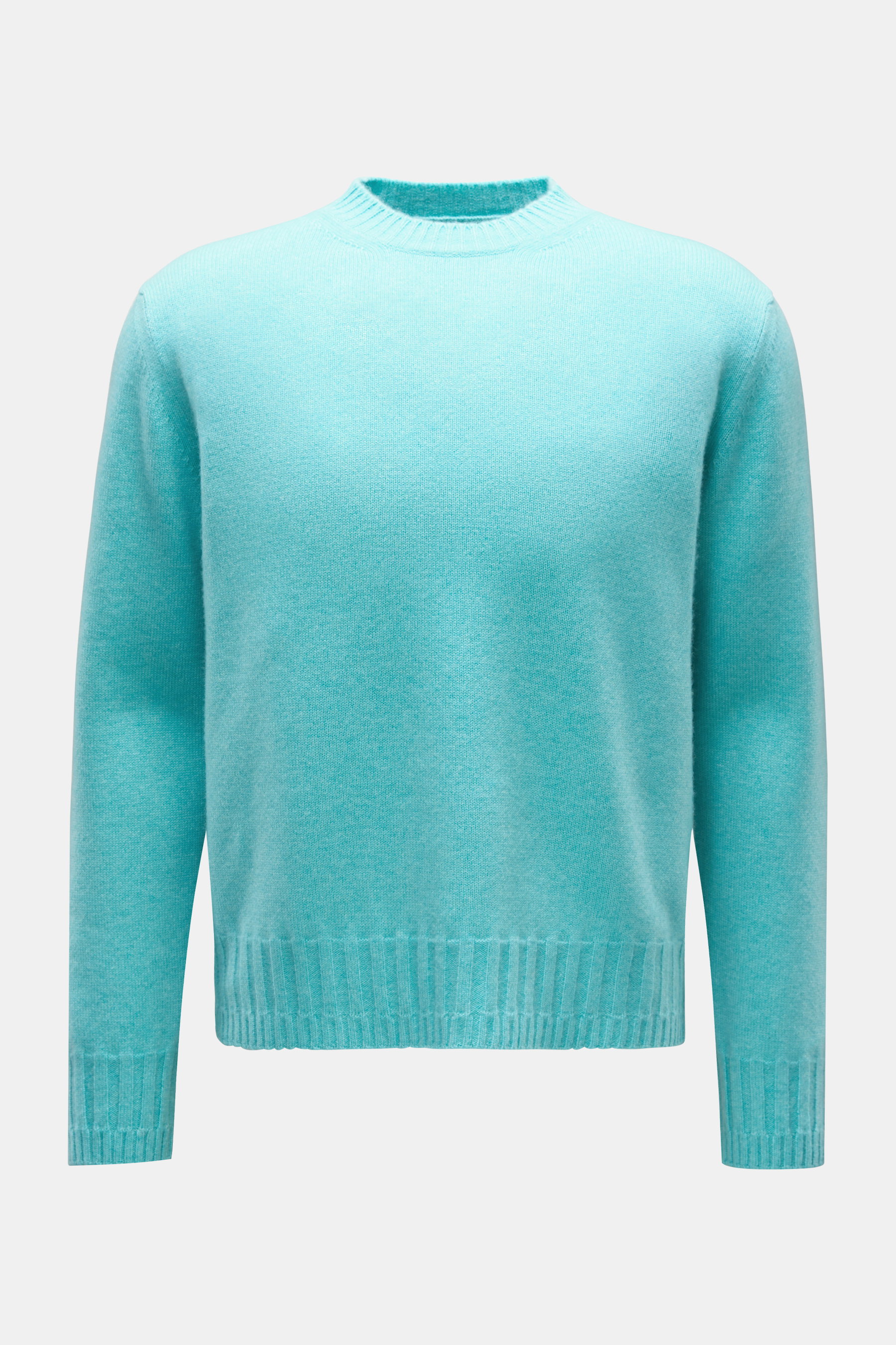 Lunaria Cashmere Cashmere Rundhalspullover türkis