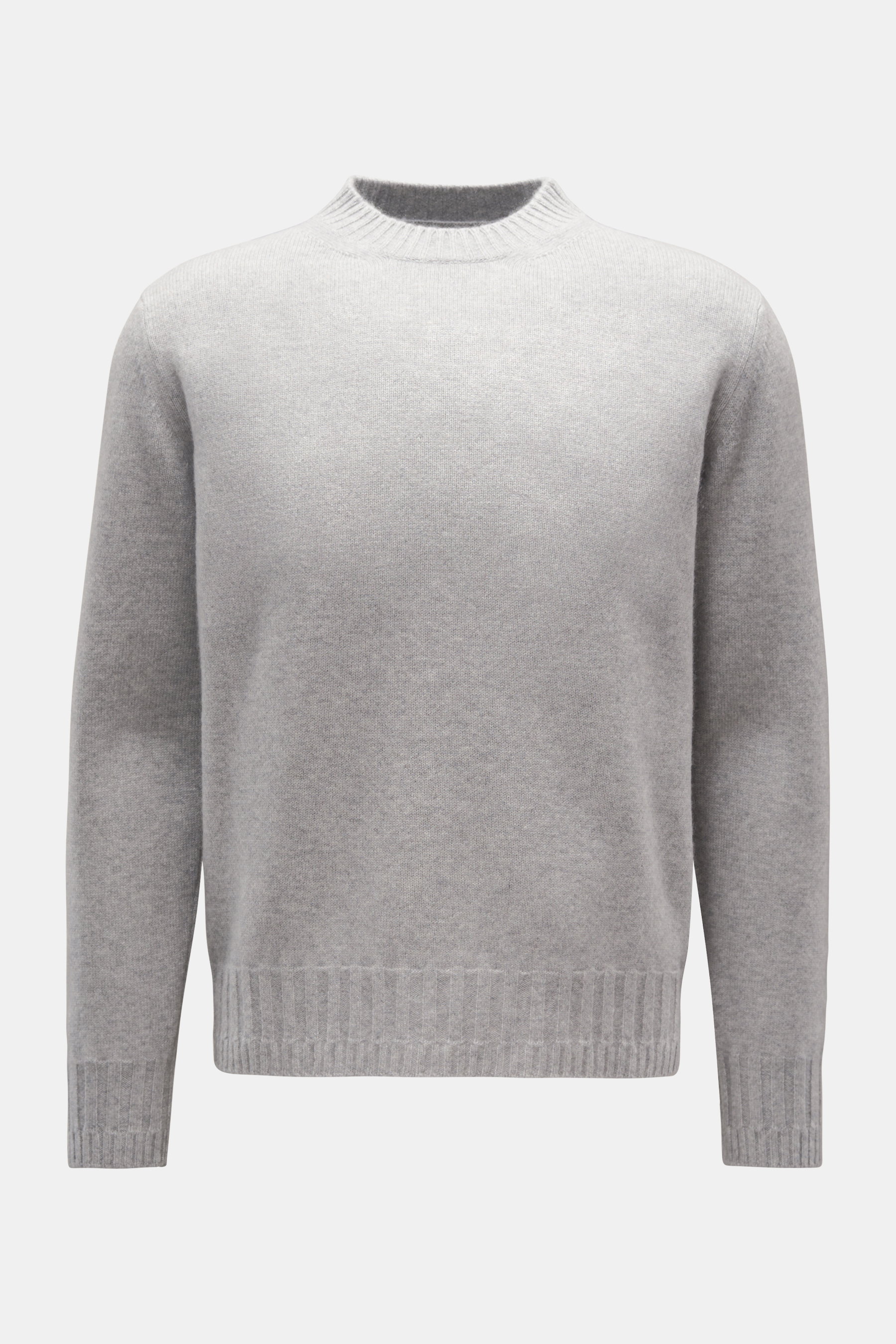 Lunaria Cashmere Cashmere Rundhalspullover grau