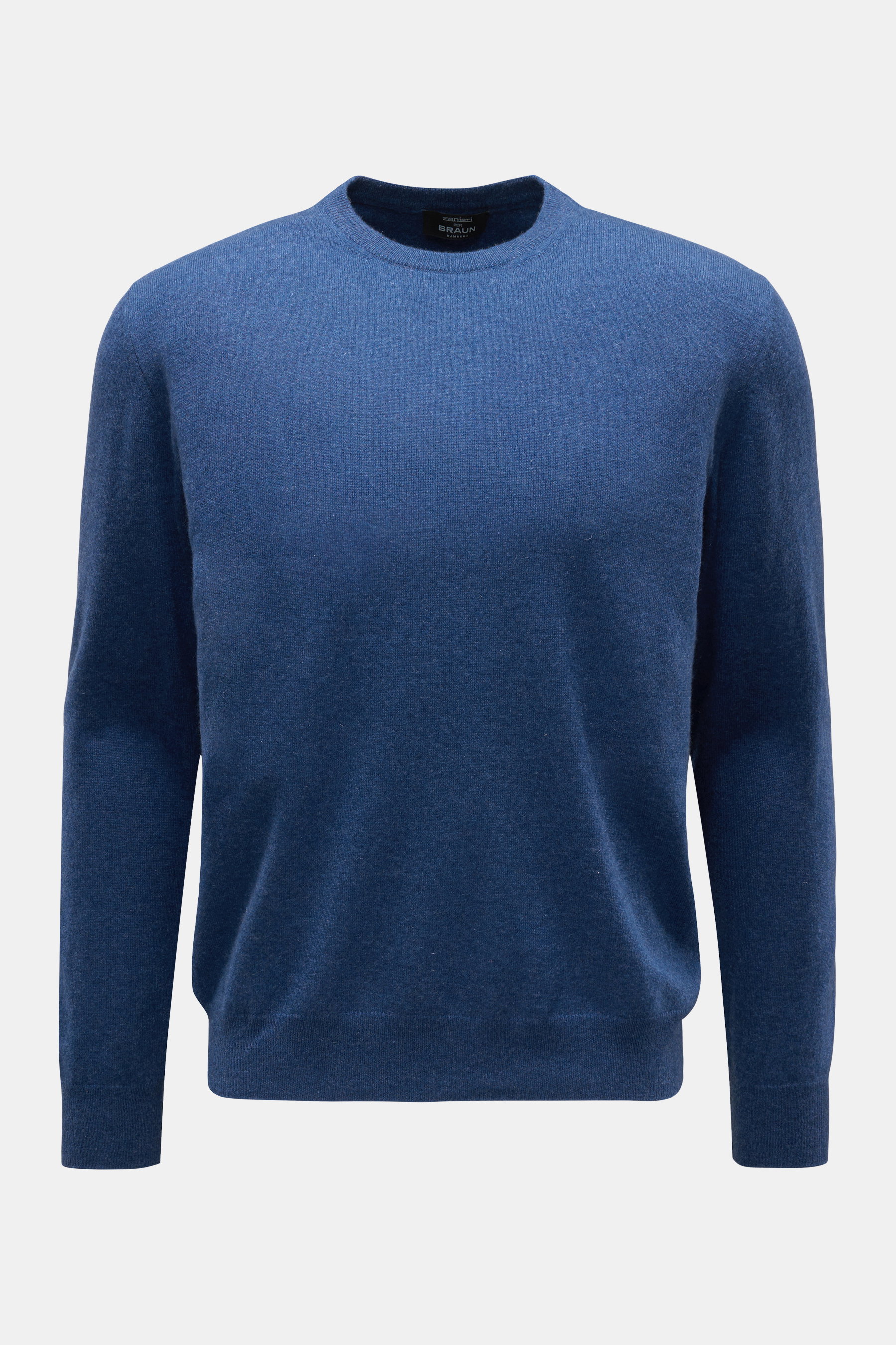 Zanieri Cashmere Rundhalspullover dunkelblau