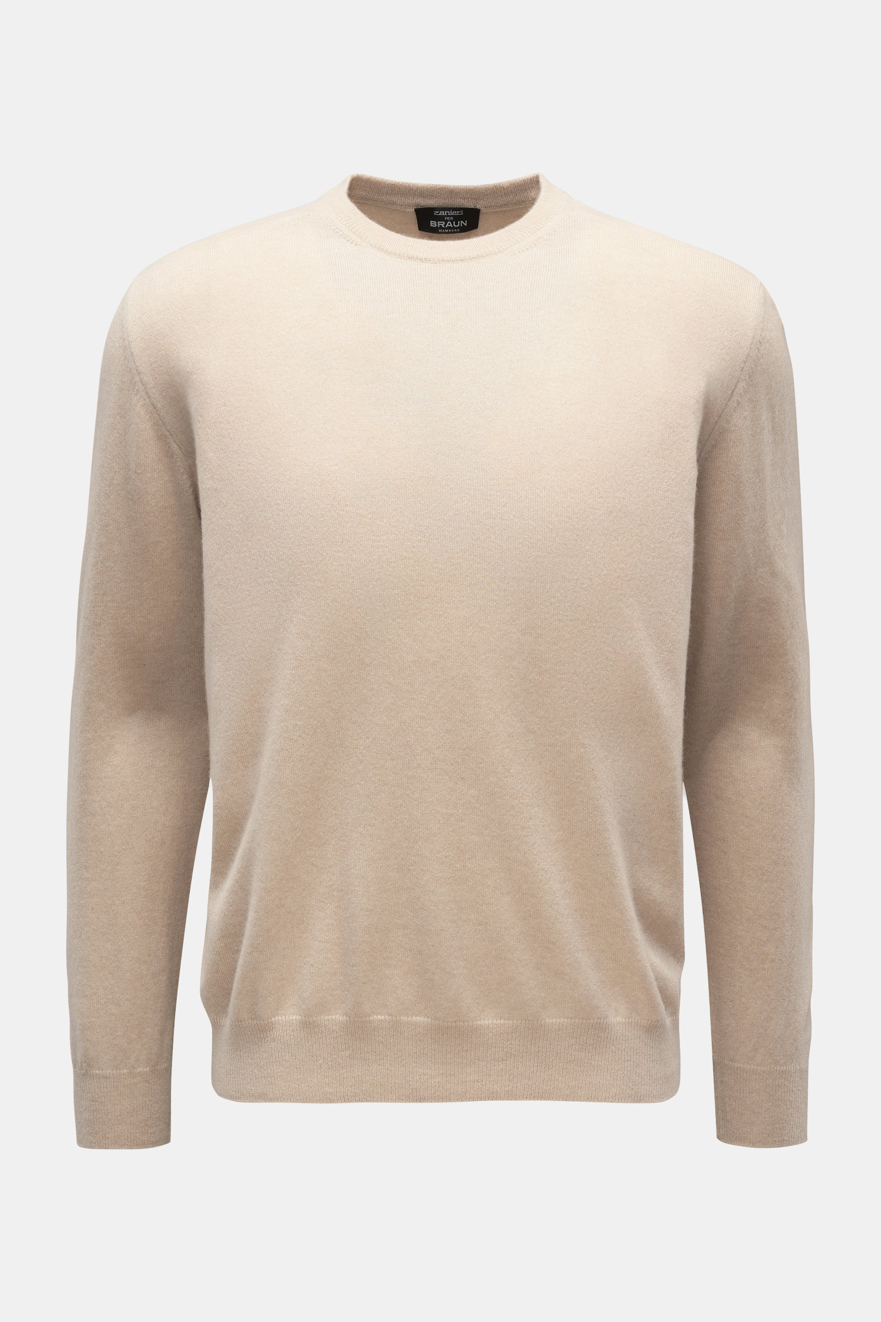 Zanieri Cashmere Rundhalspullover beige