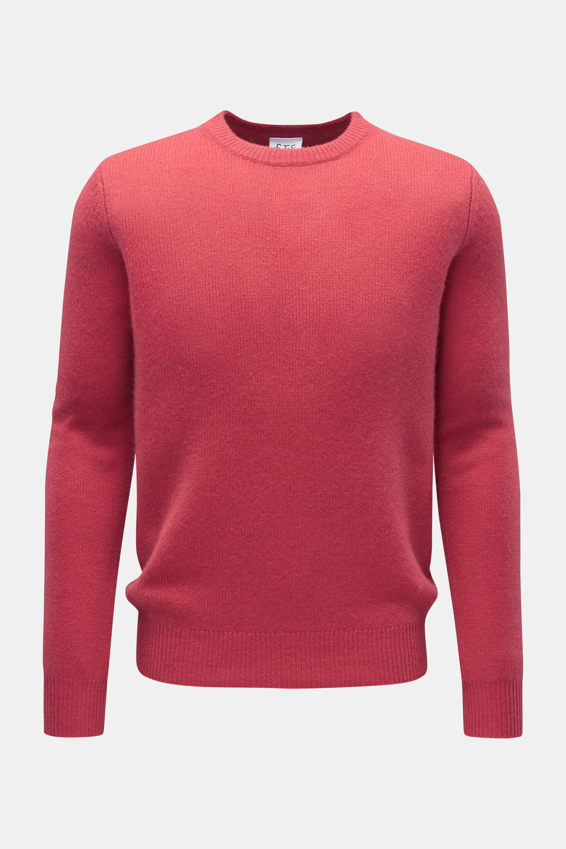 FTC Cashmere Rundhalspullover hellrot