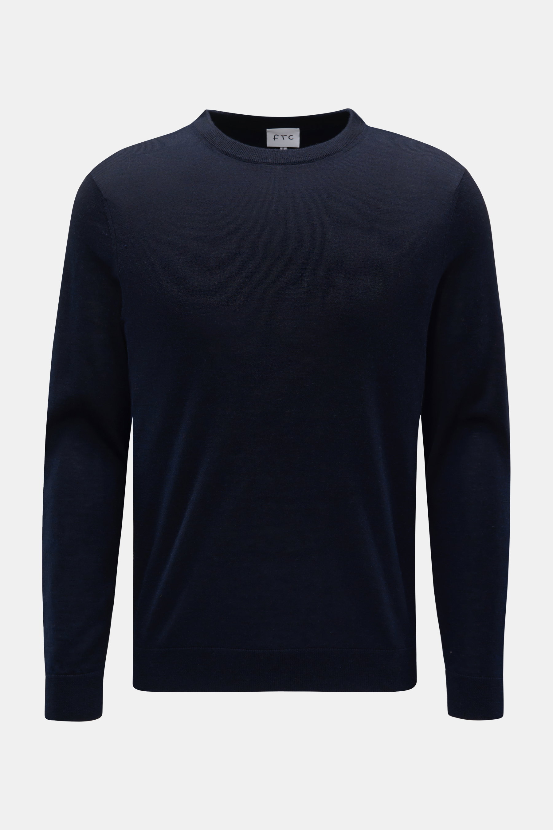 FTC Feinstrick-Rundhalspullover navy