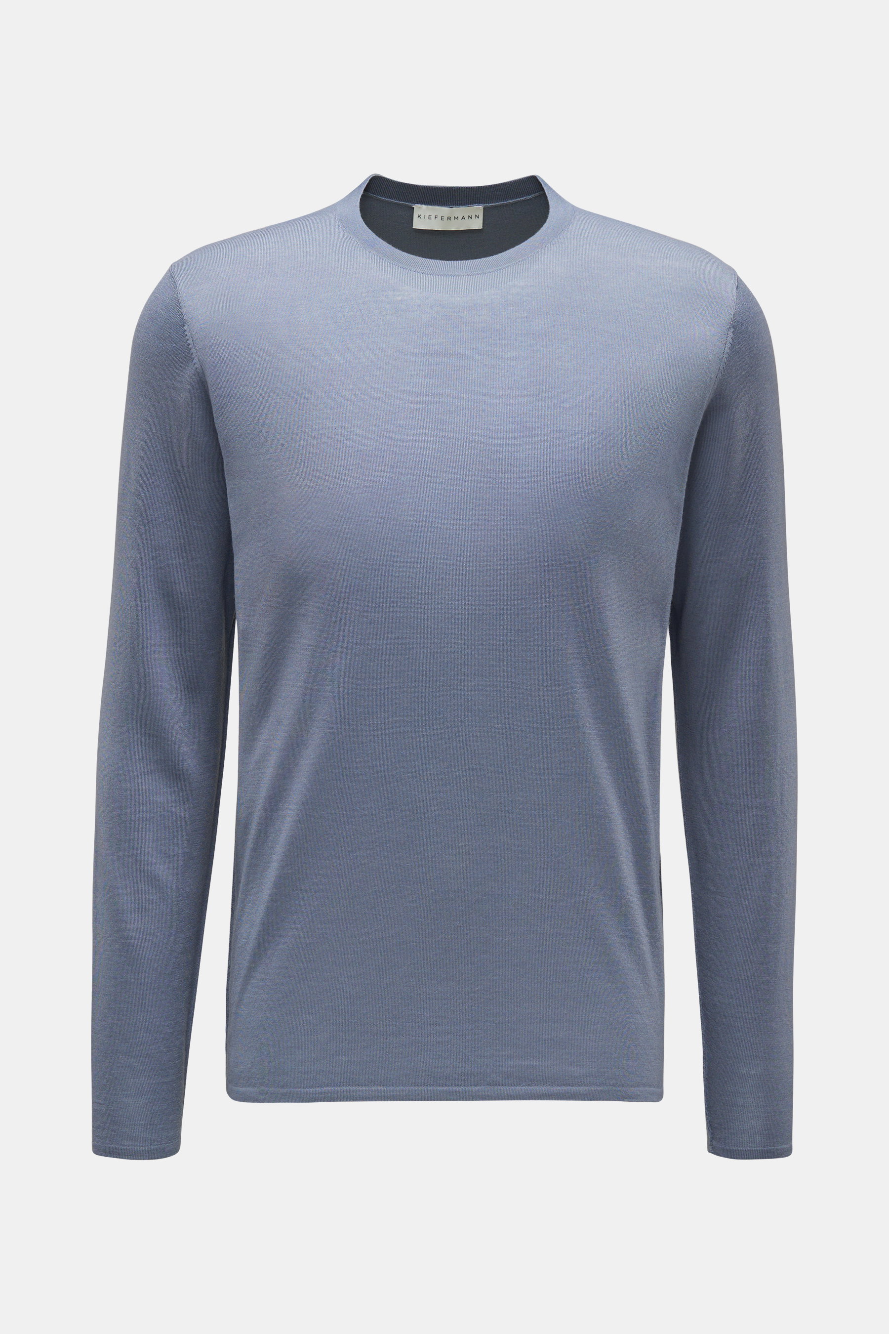 Kiefermann Merino Feinstrick-Pullover 'Marley' rauchblau