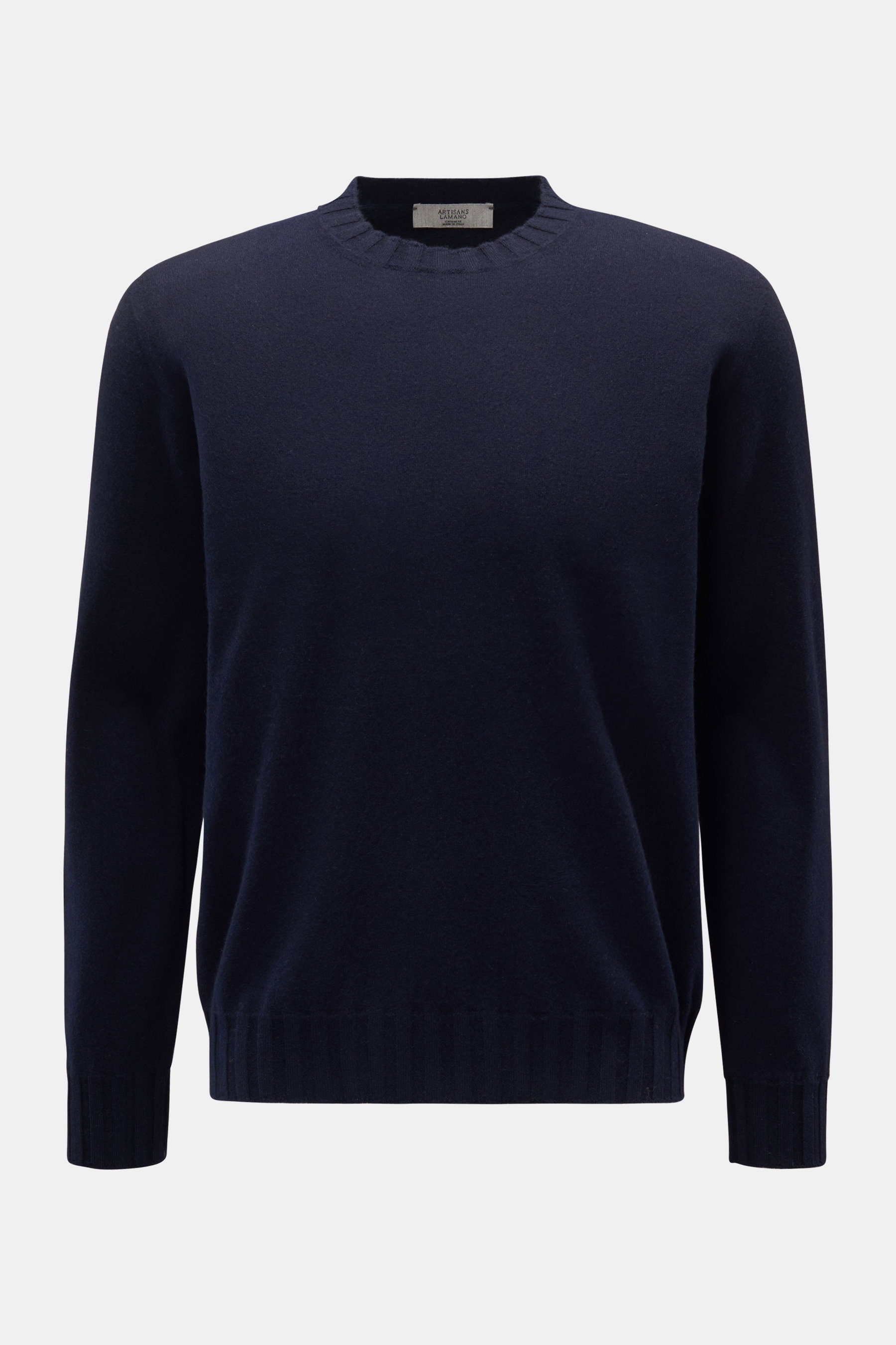 Lamano Artisans Cashmere Rundhalspullover navy