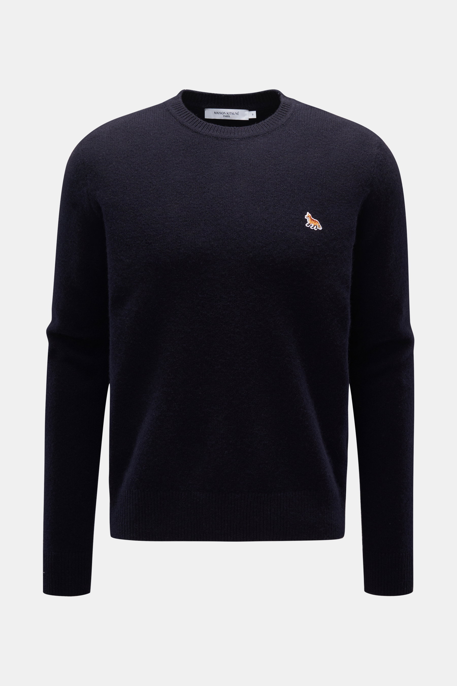 Maison Kitsuné Rundhalspullover navy