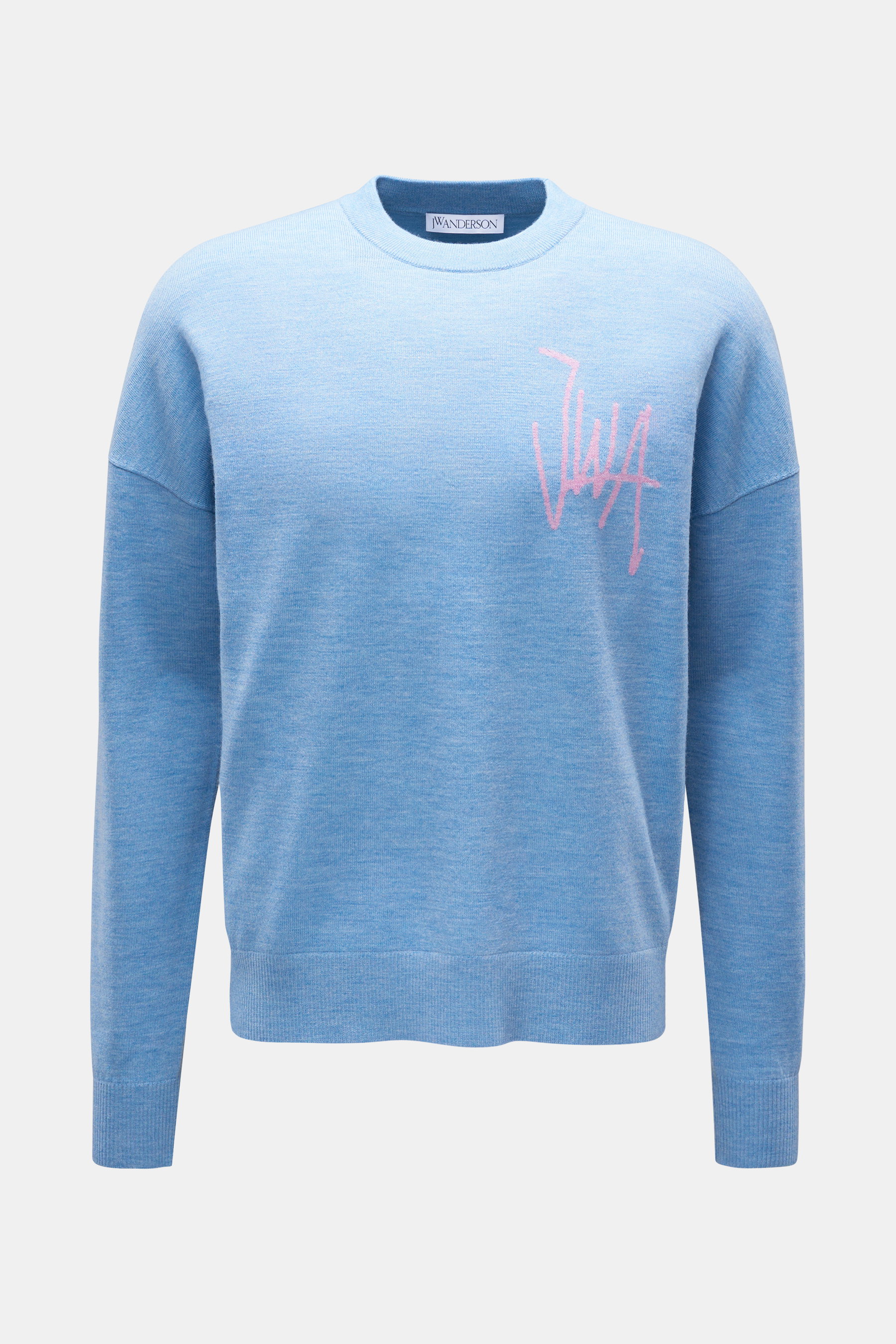 JW Anderson Rundhalspullover rauchblau