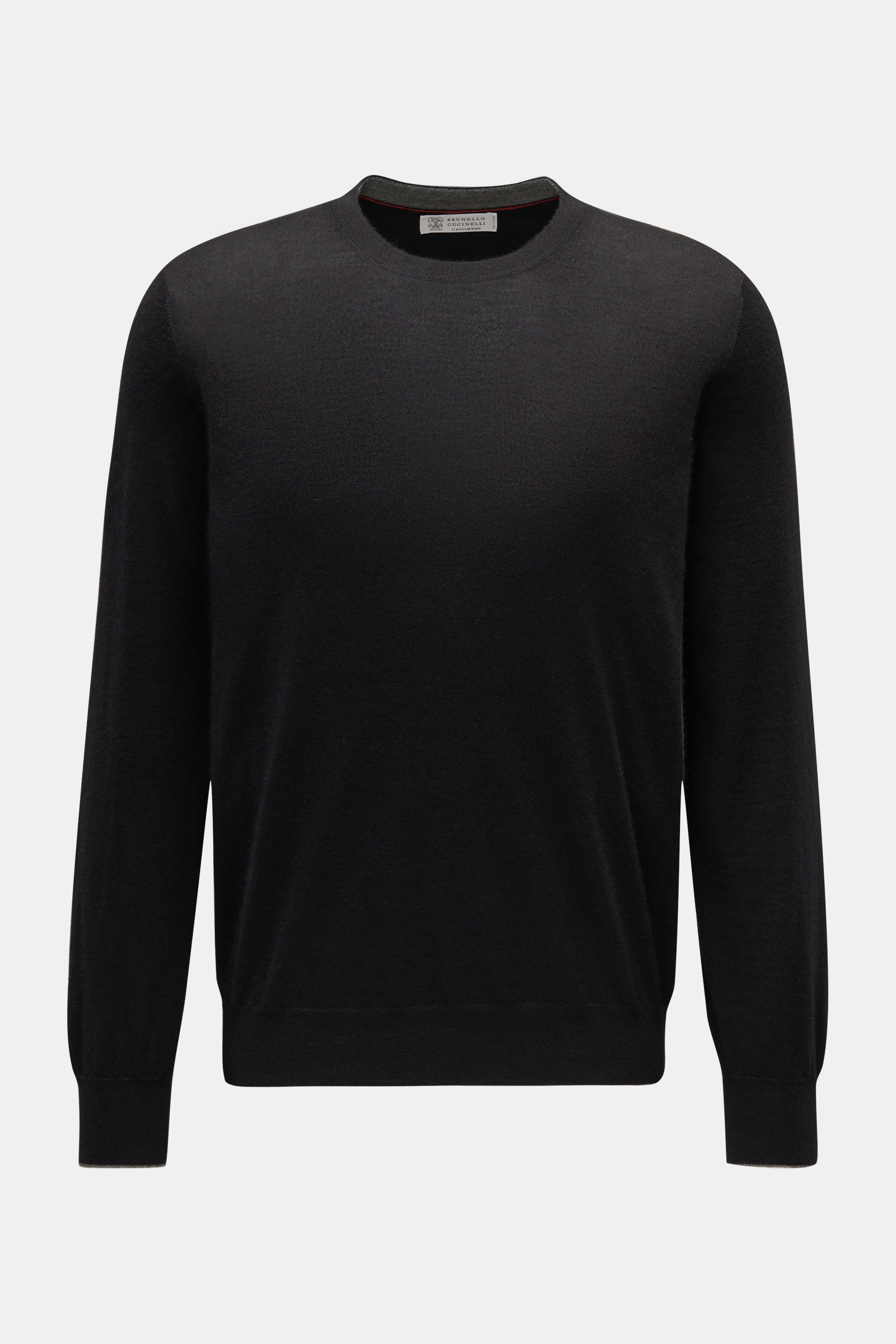 Brunello Cucinelli Feinstrick-Rundhalspullover schwarz