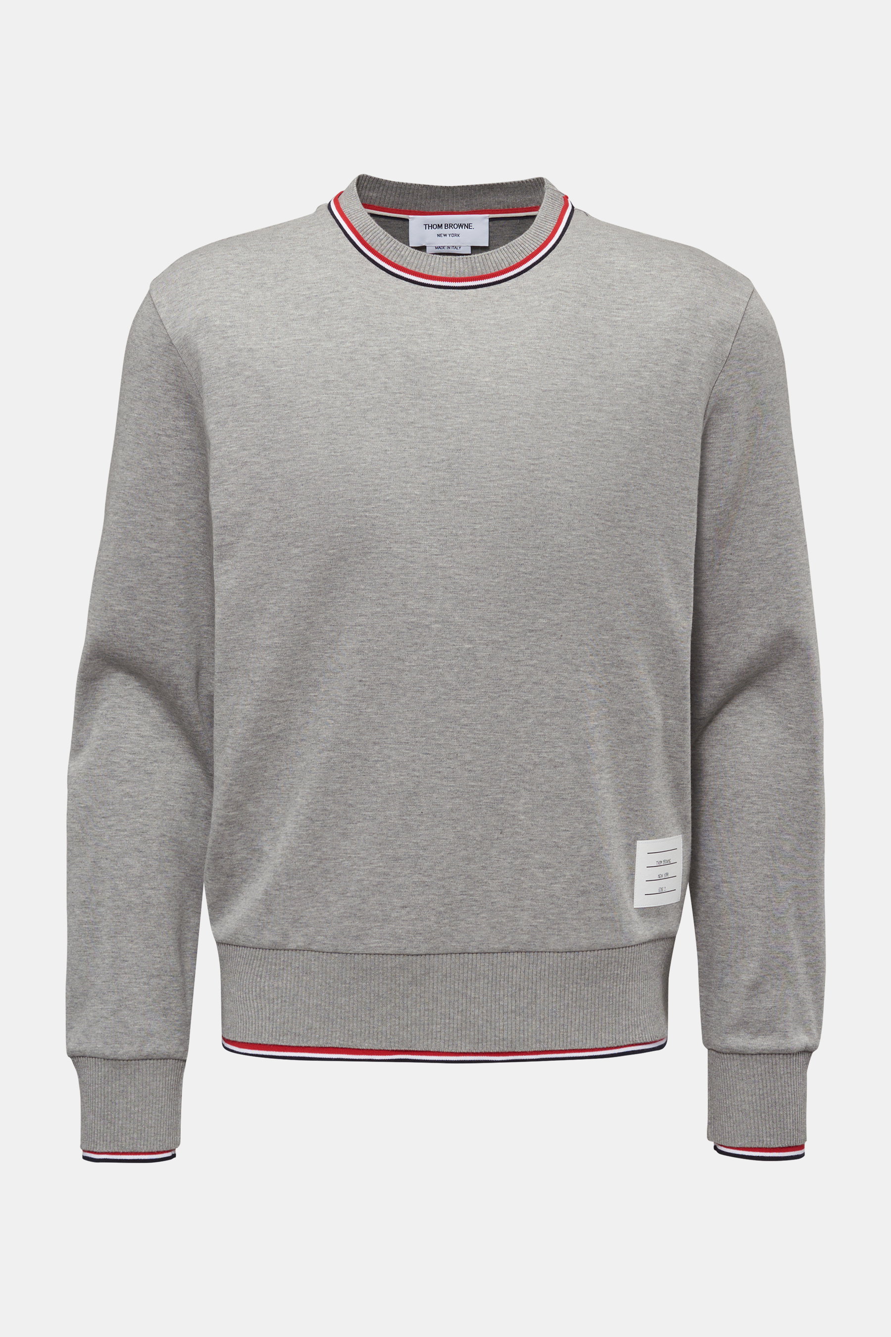 Thom Browne Rundhalspullover hellgrau