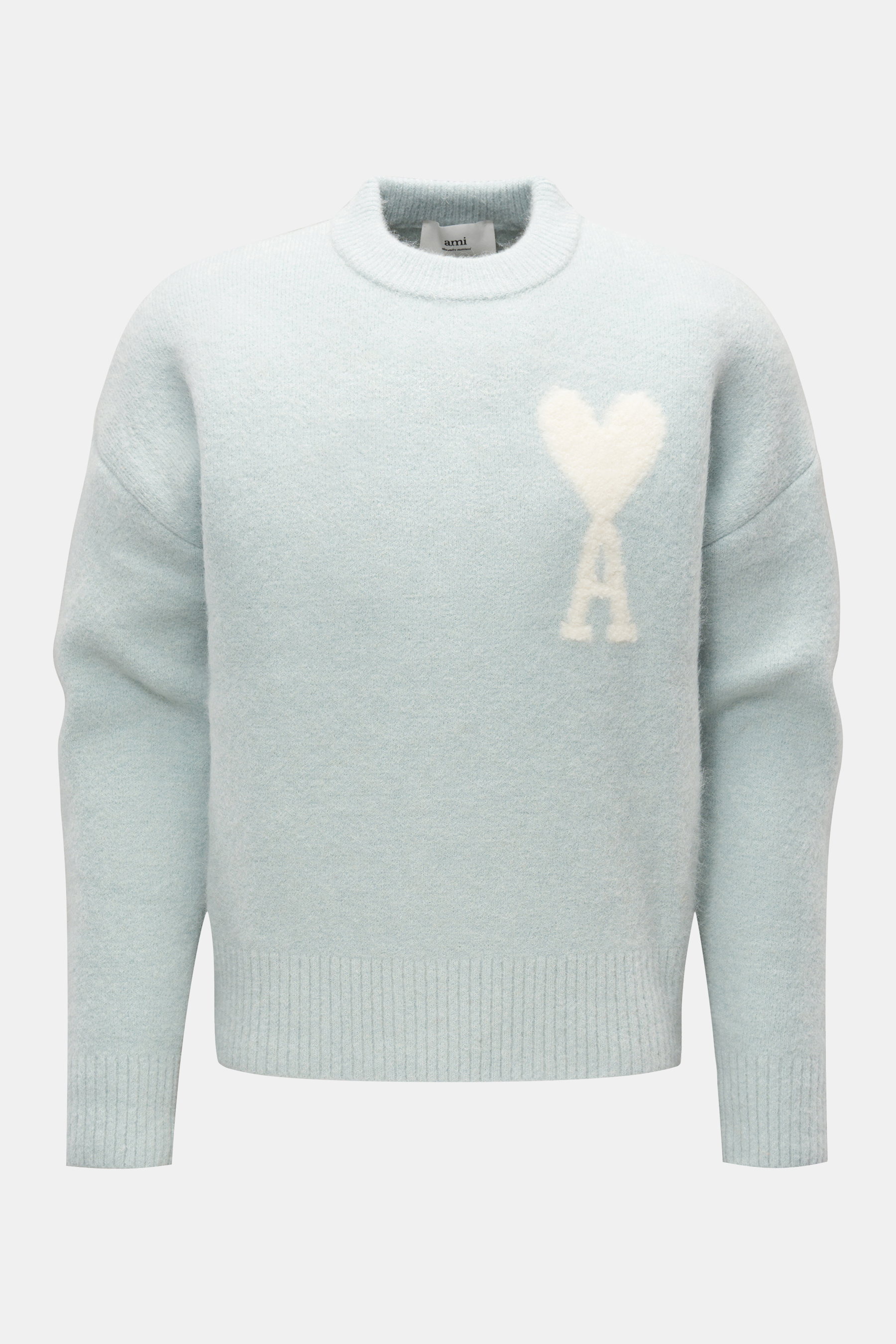 Ami Paris Rundhalspullover pastellblau