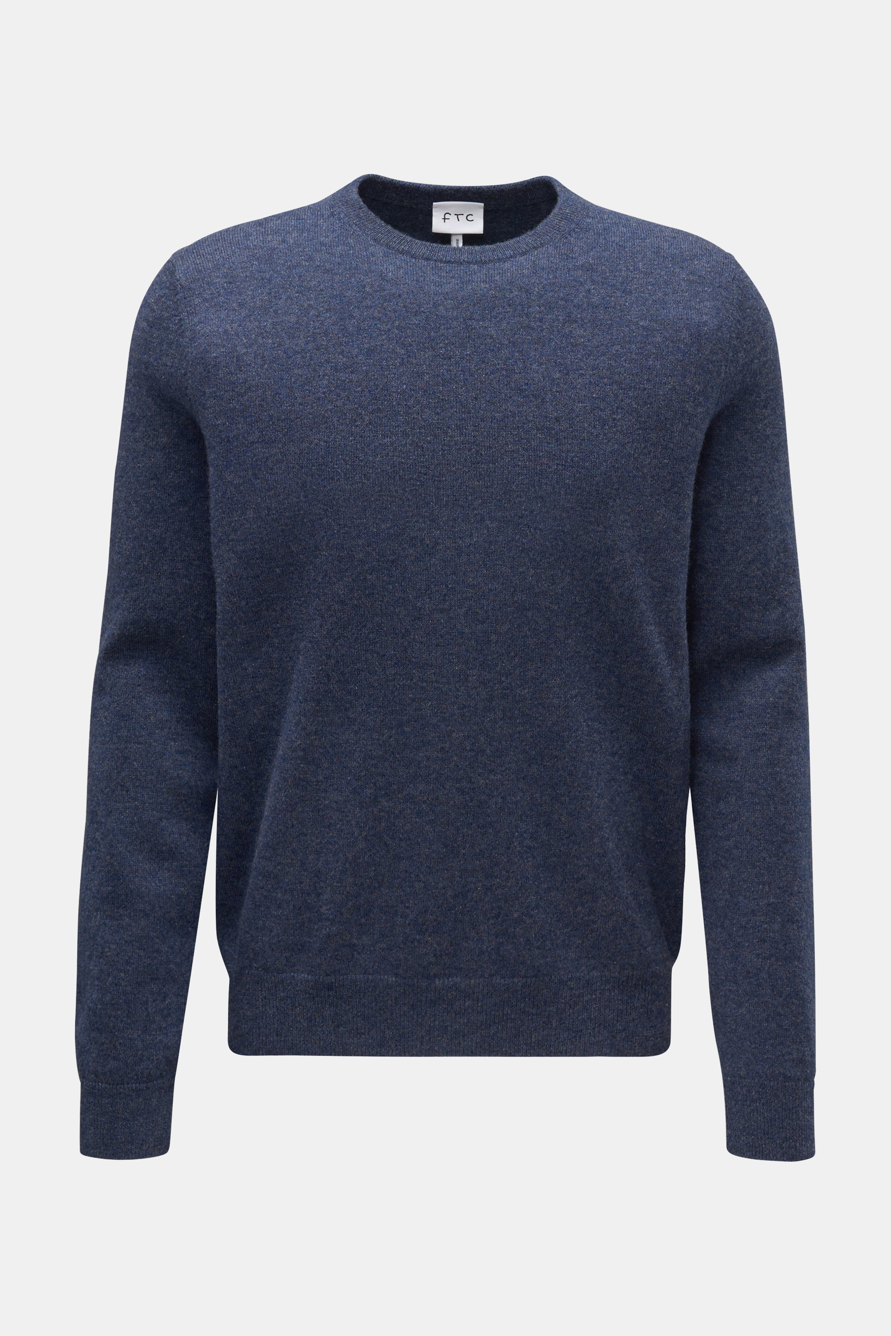FTC Cashmere Rundhalspullover graublau