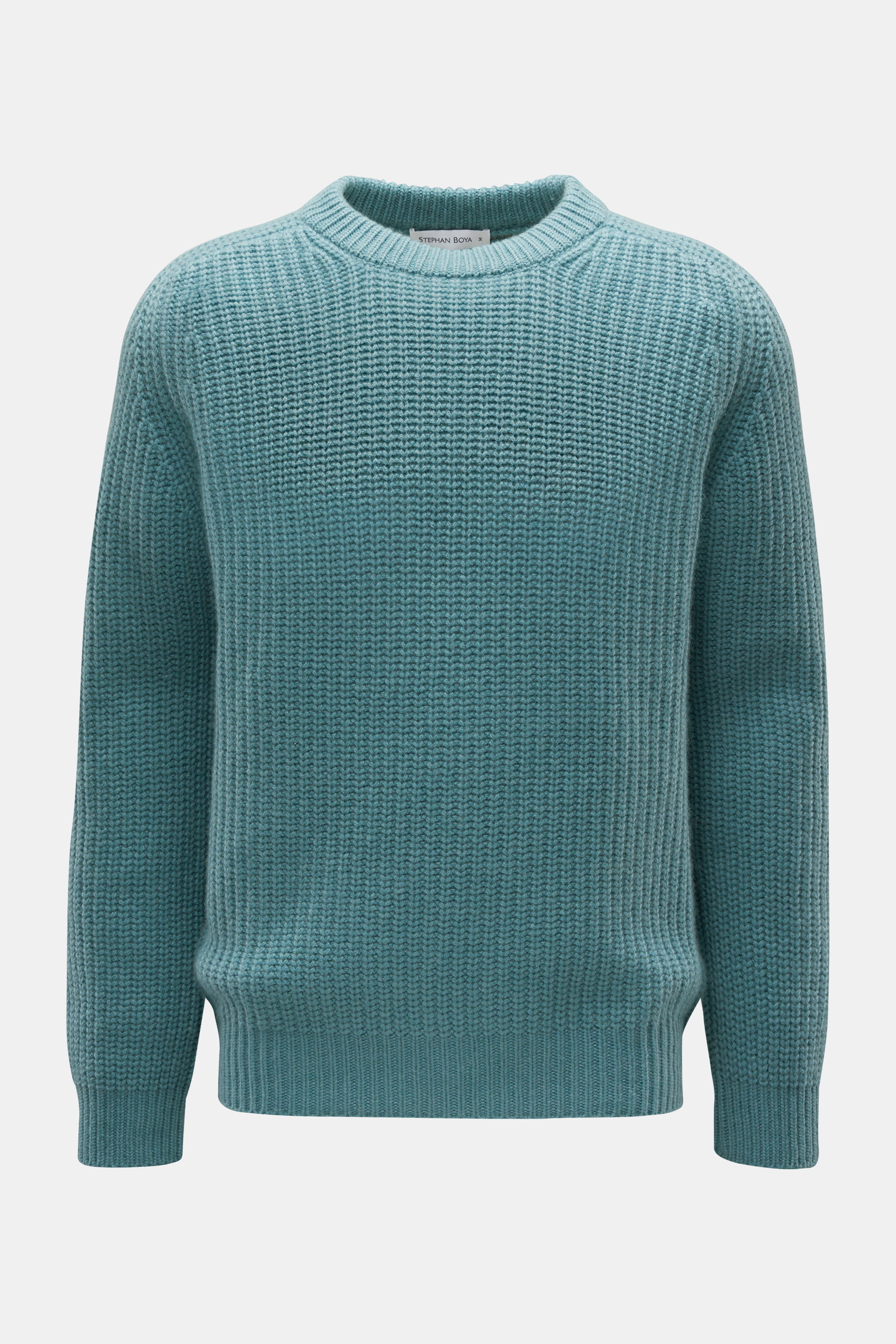 Stephan Boya Cashmere Rundhalspullover türkis