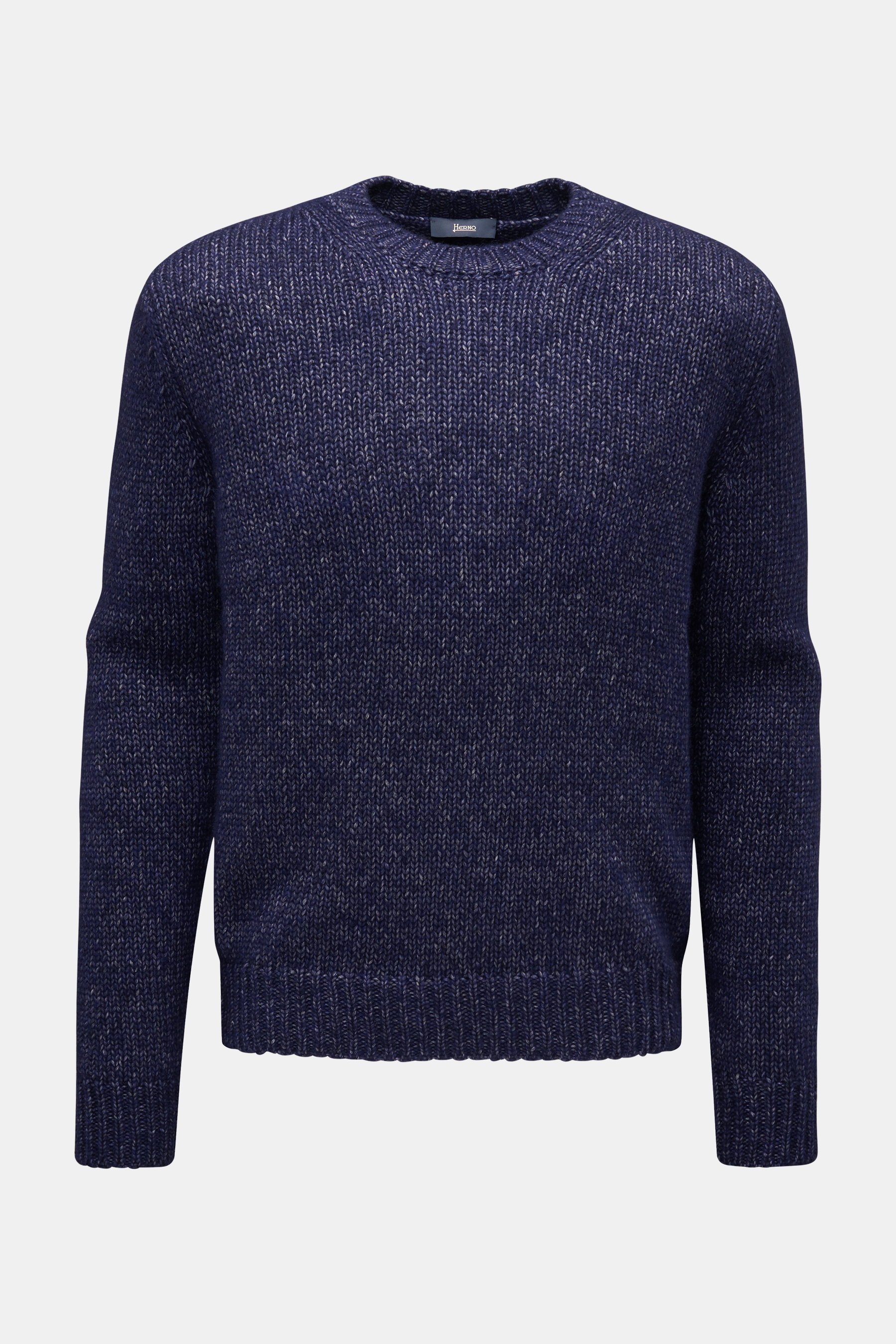 Herno Rundhalspullover navy