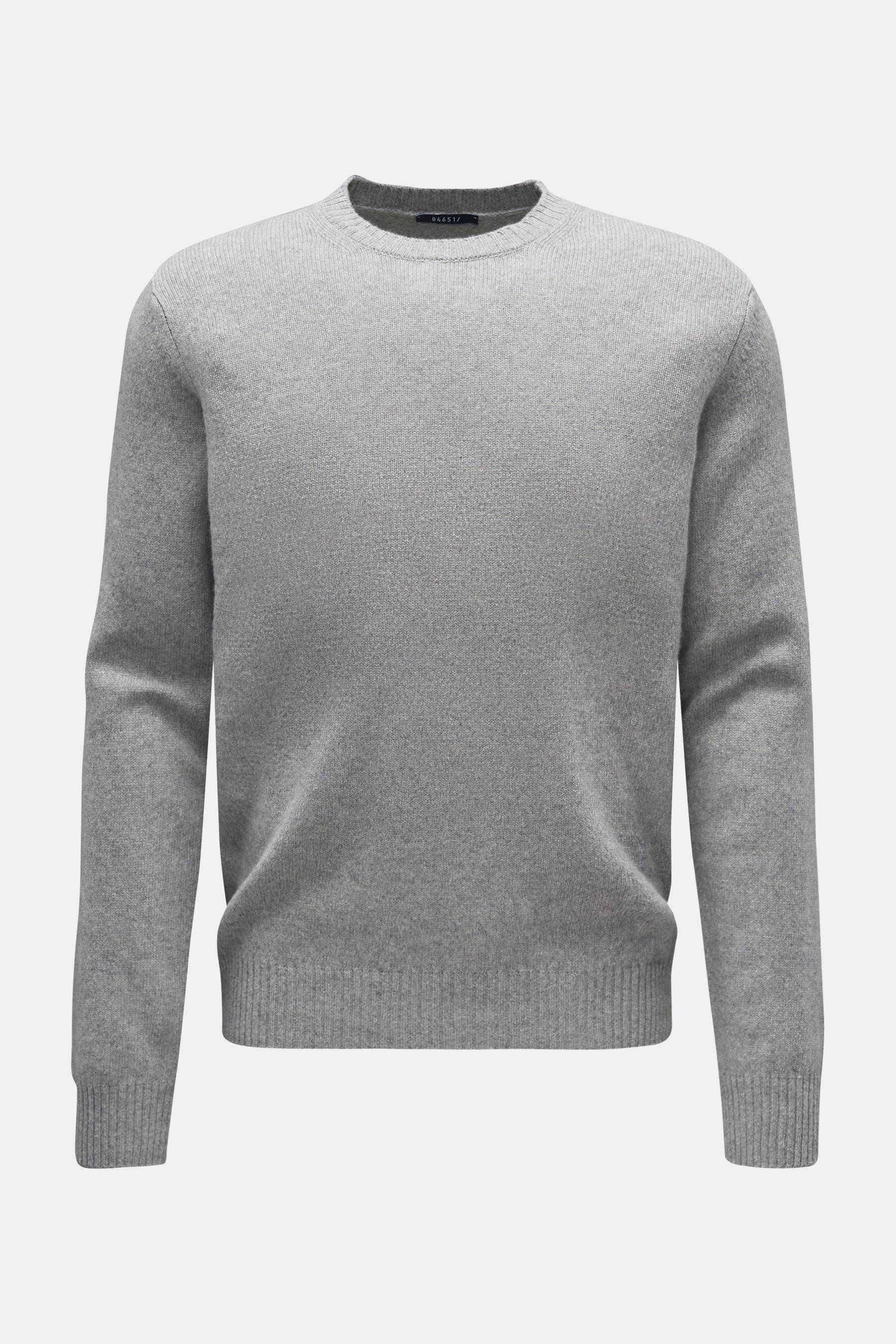 Cashmere Rundhalspullover 'Crew' grau