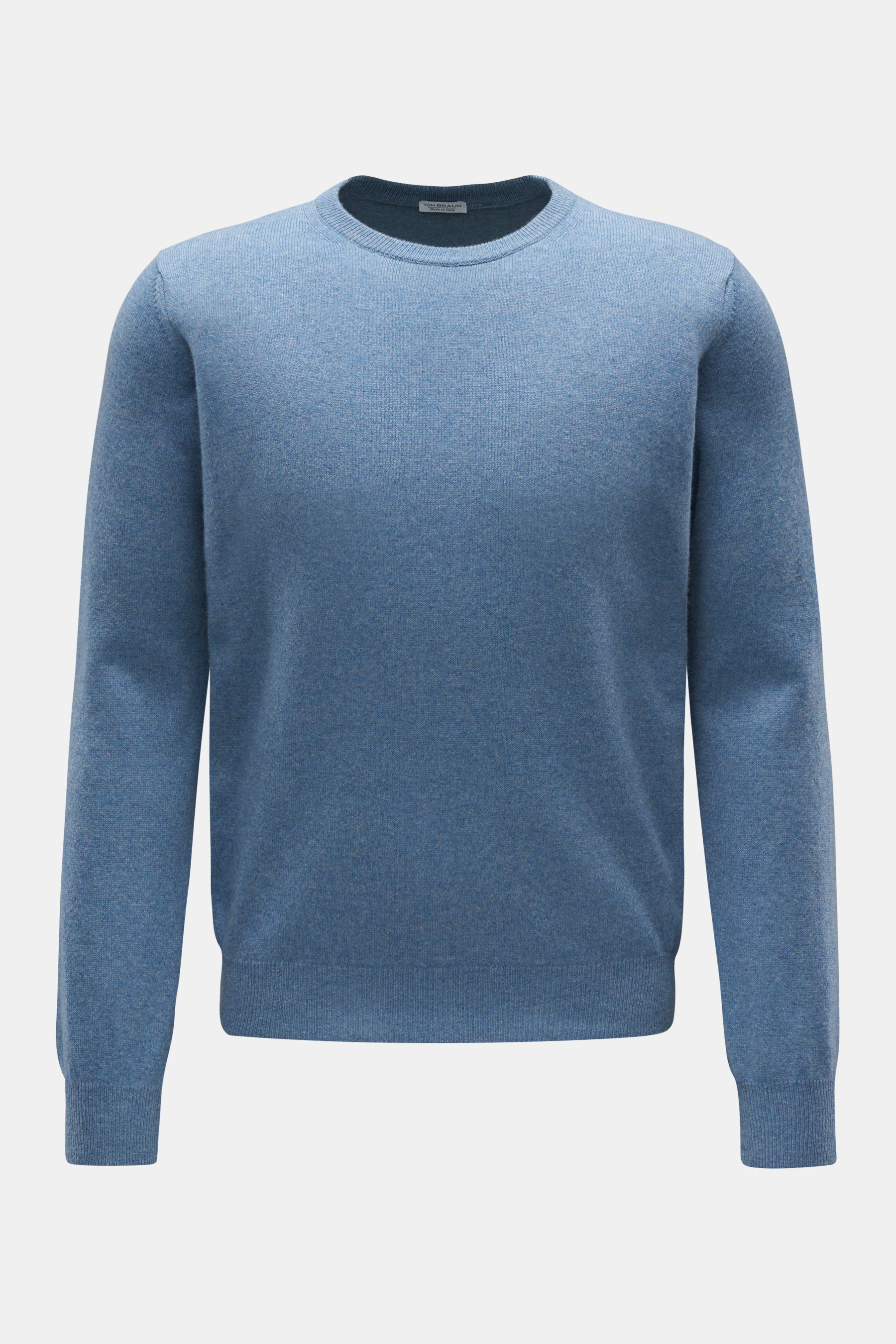 von Braun Cashmere Rundhalspullover rauchblau