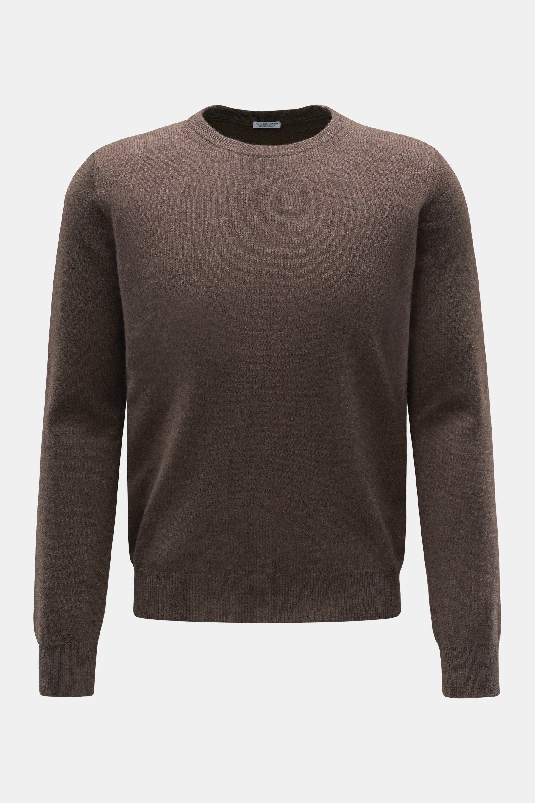 von Braun Cashmere Rundhalspullover graubraun