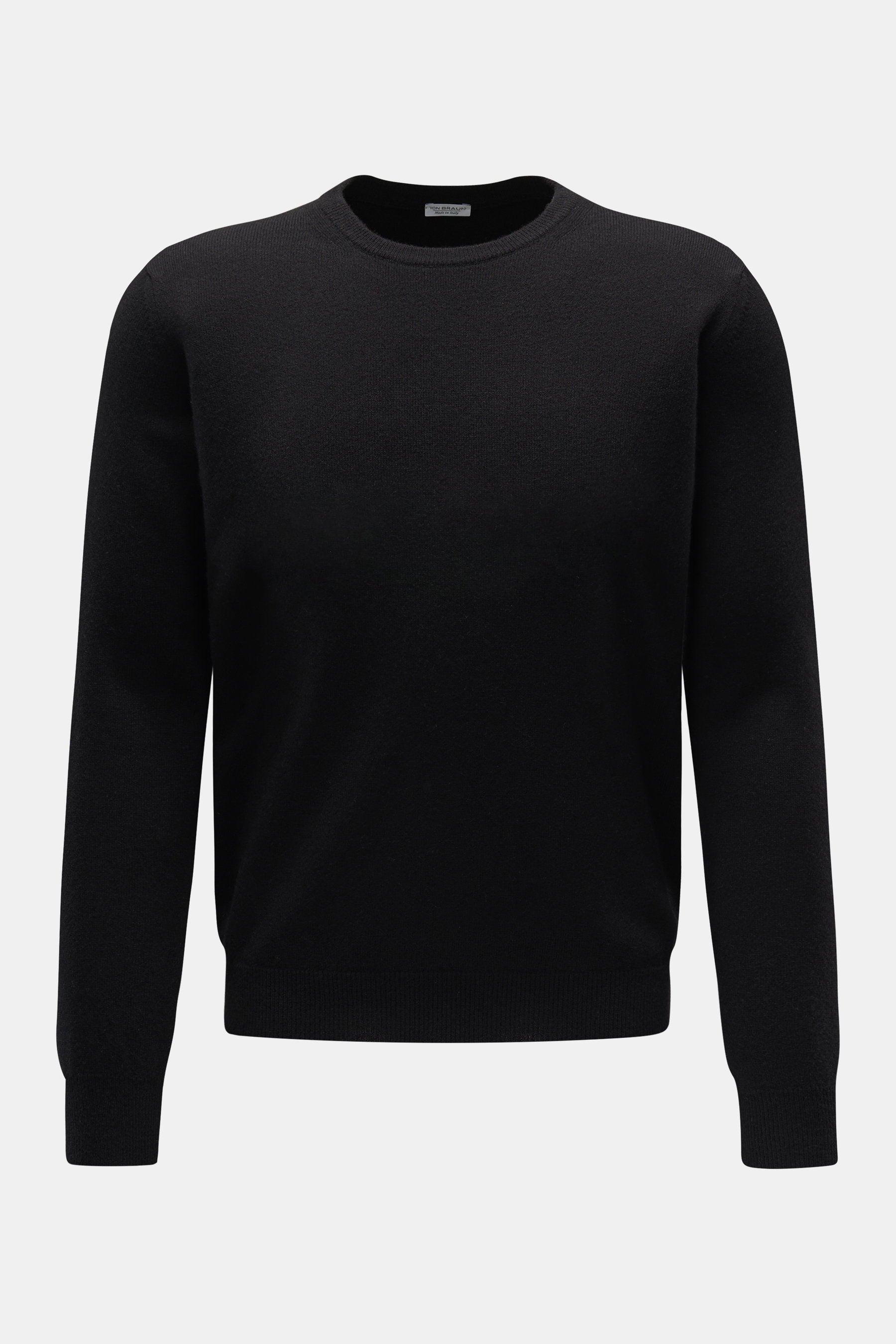 von Braun Cashmere Rundhalspullover schwarz