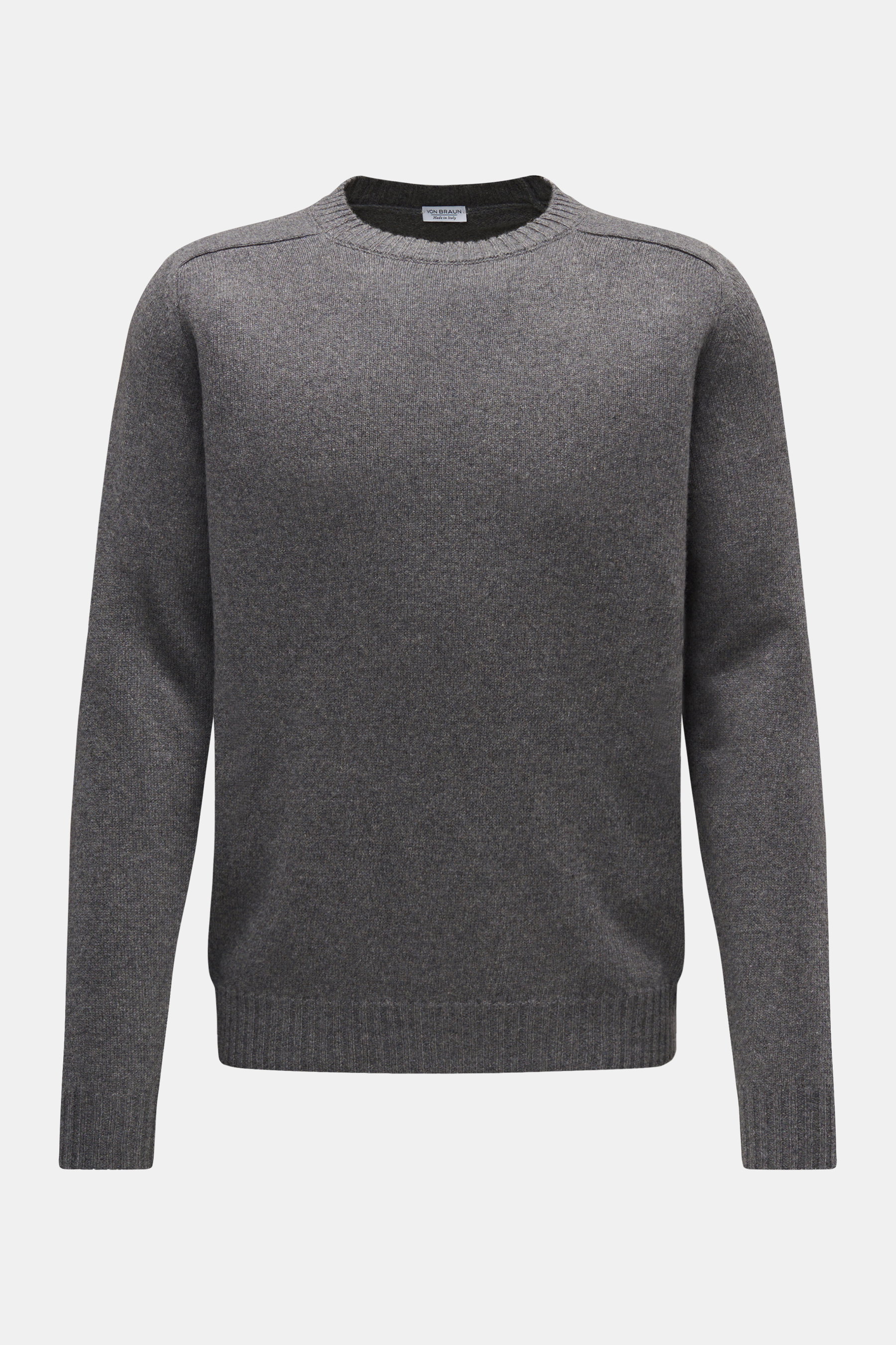 von Braun Cashmere Rundhalspullover grau