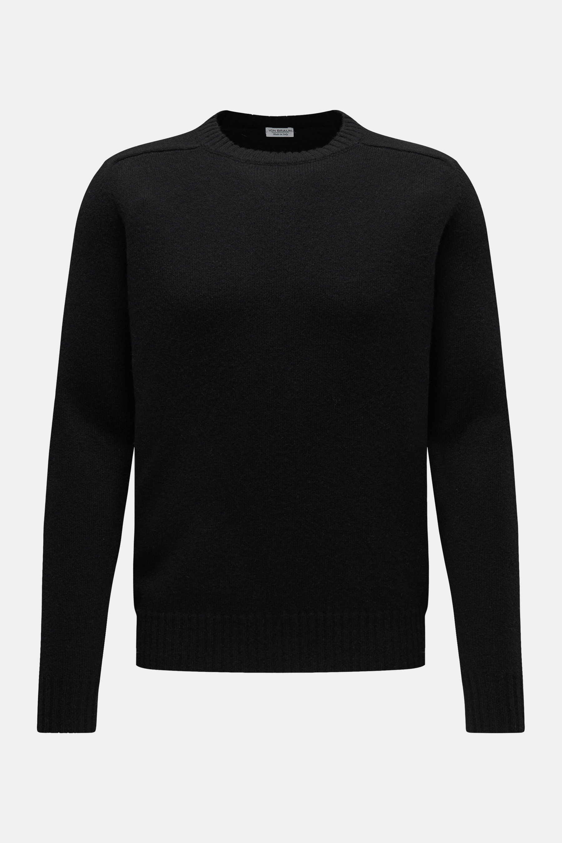 von Braun Cashmere Rundhalspullover schwarz