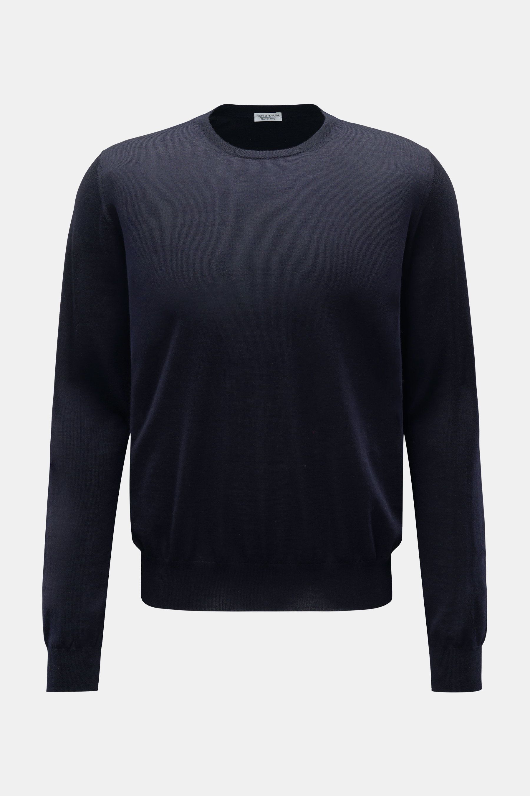 von Braun Feinstrick-Rundhalspullover navy