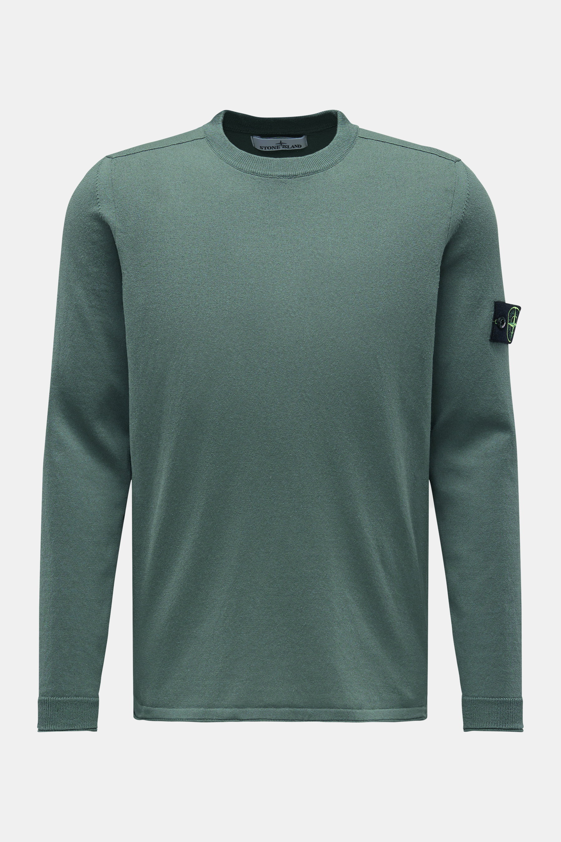 Stone Island Rundhalspullover graugrün