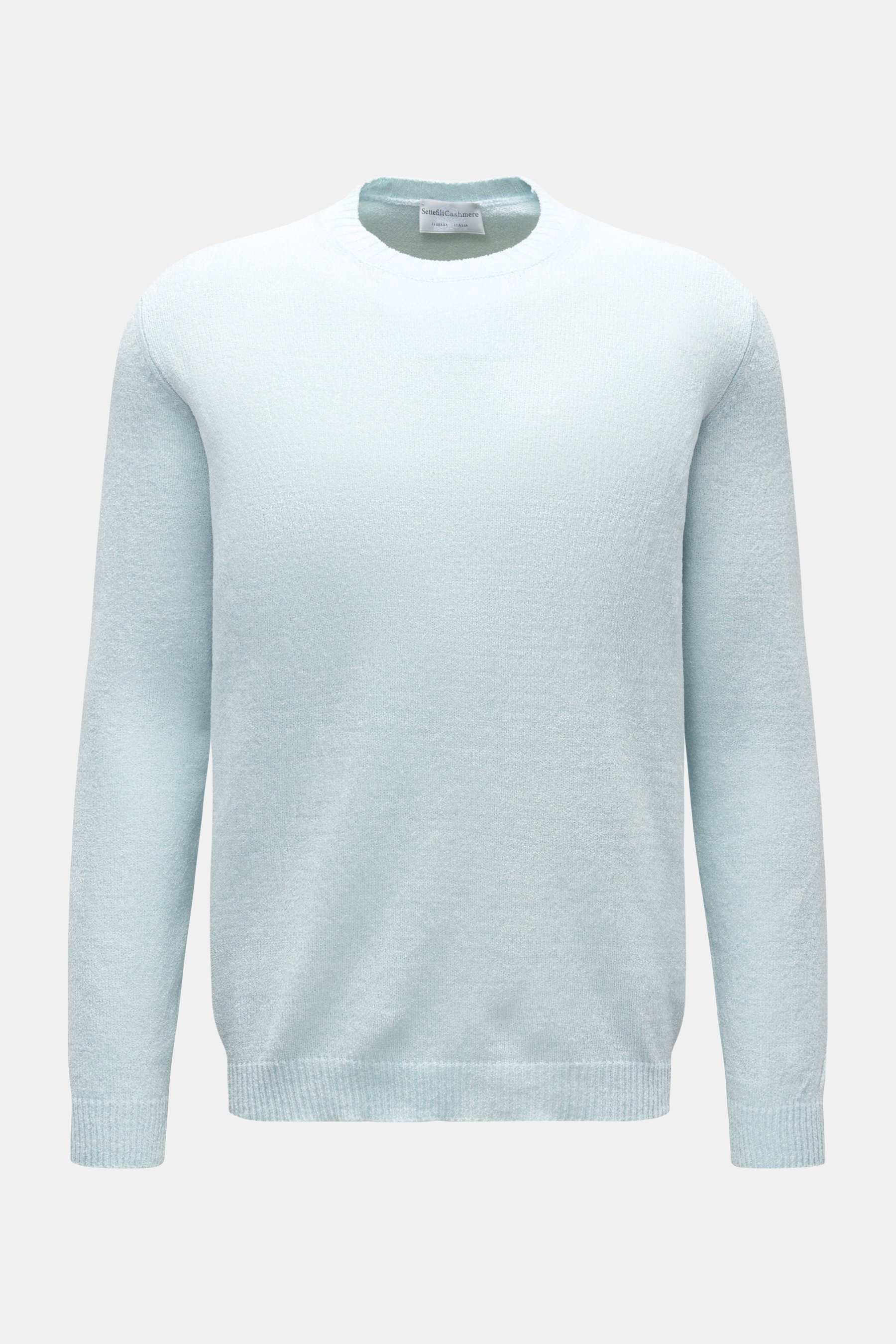 Settefili Cashmere Rundhalspullover 'Girocollo' pastellblau