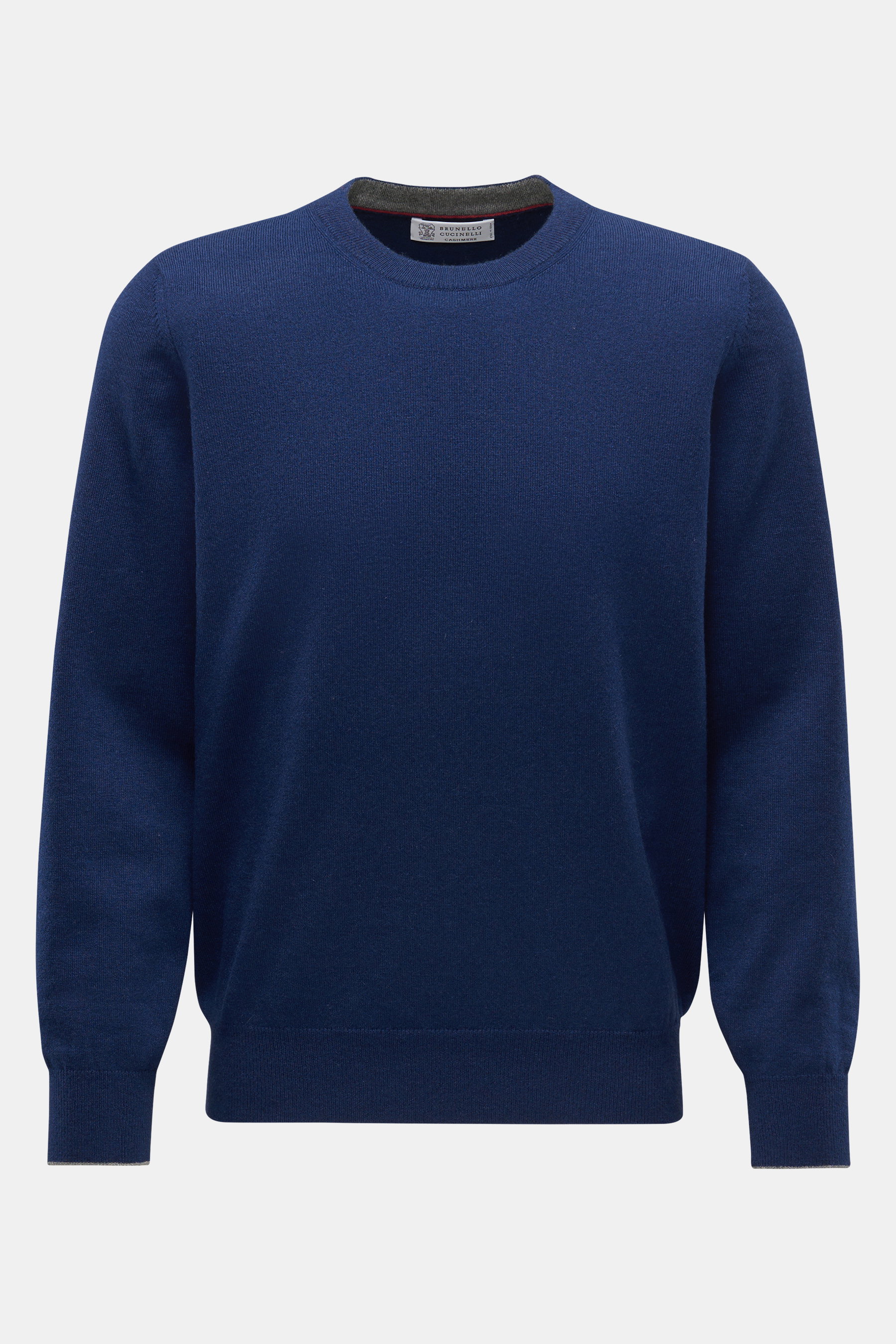Brunello Cucinelli Cashmere Rundhalspullover dunkelblau