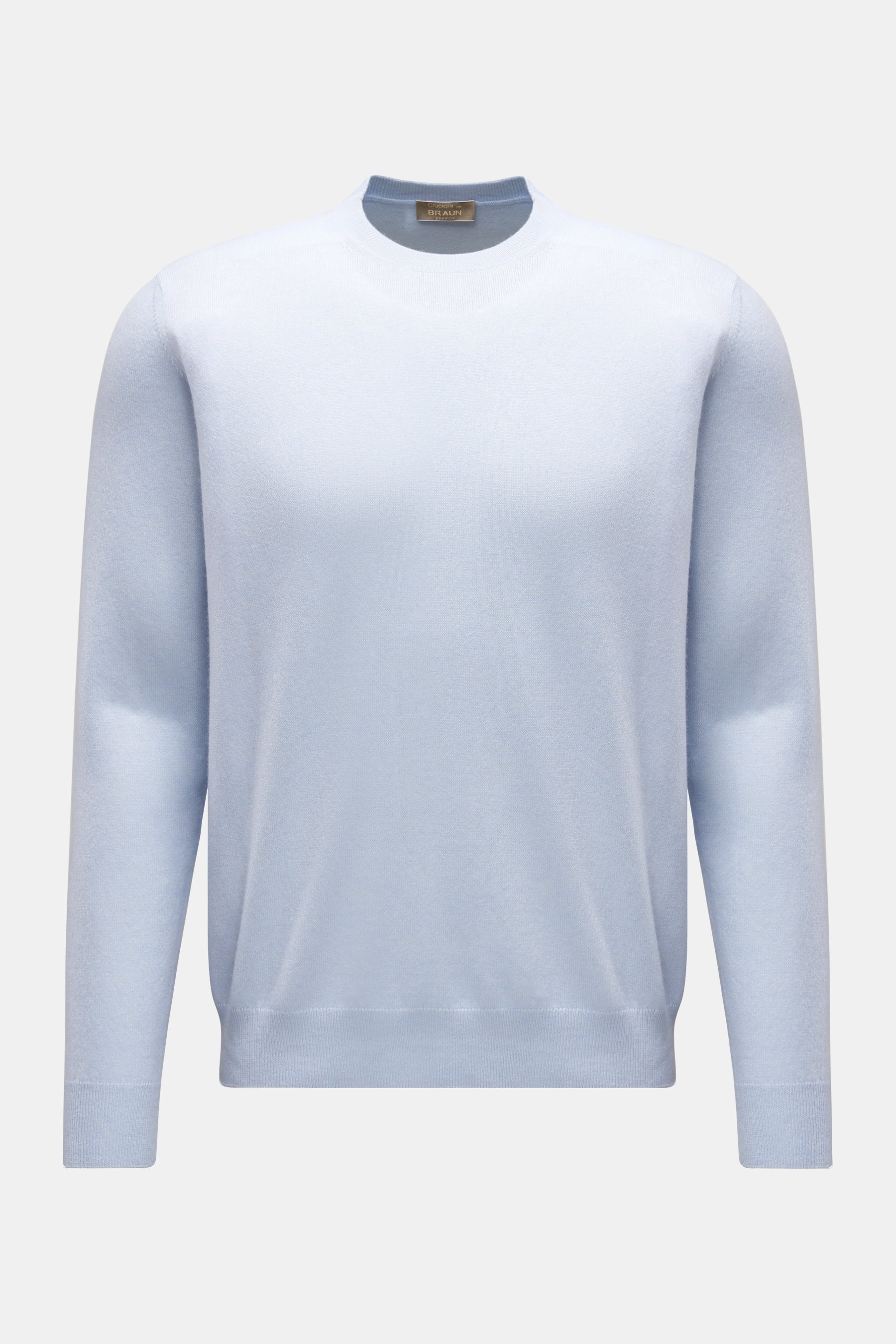 Cruciani Cashmere Rundhalspullover pastellblau