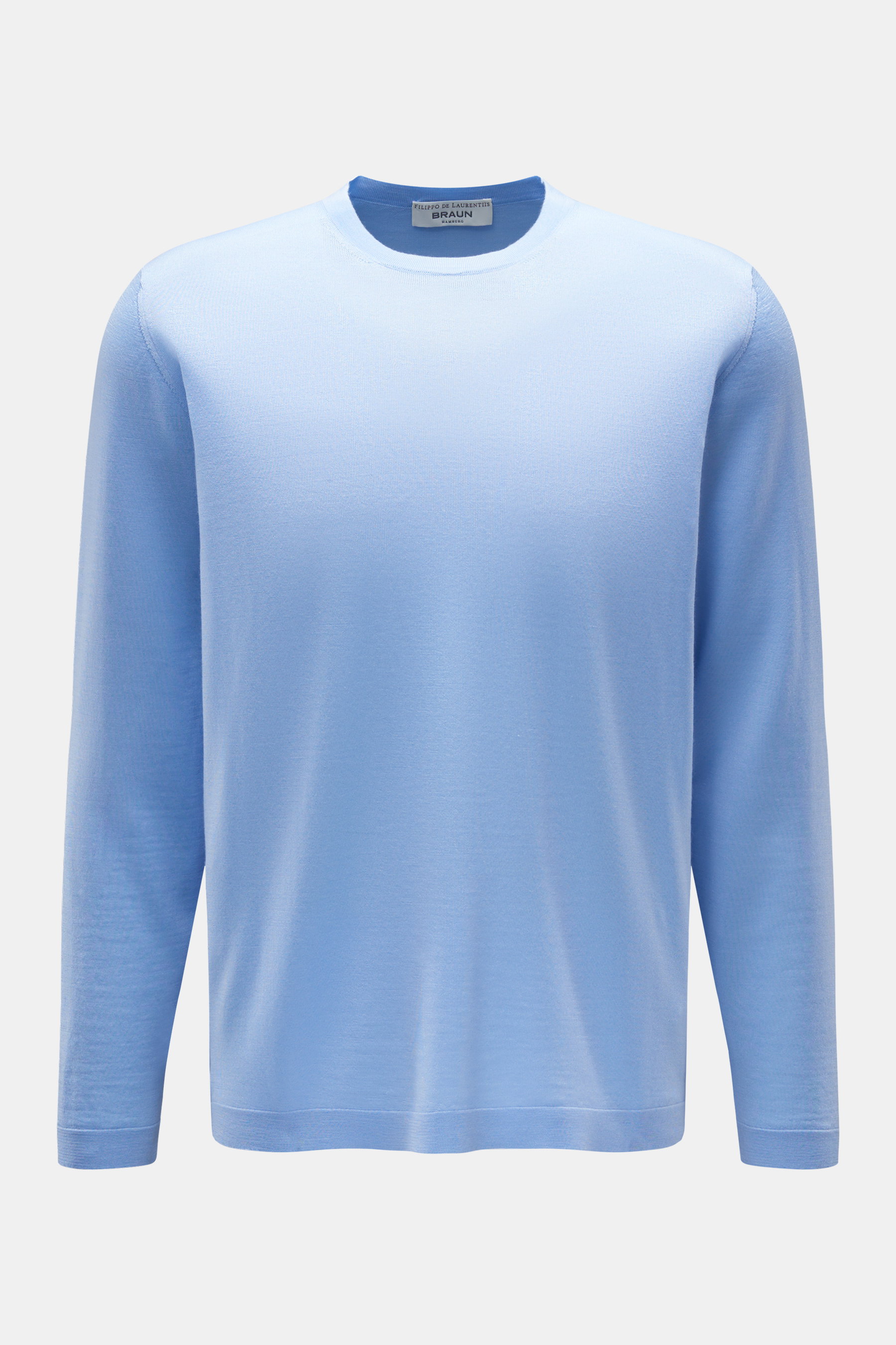 Filippo de Laurentiis Feinstrick-Rundhalspullover blau
