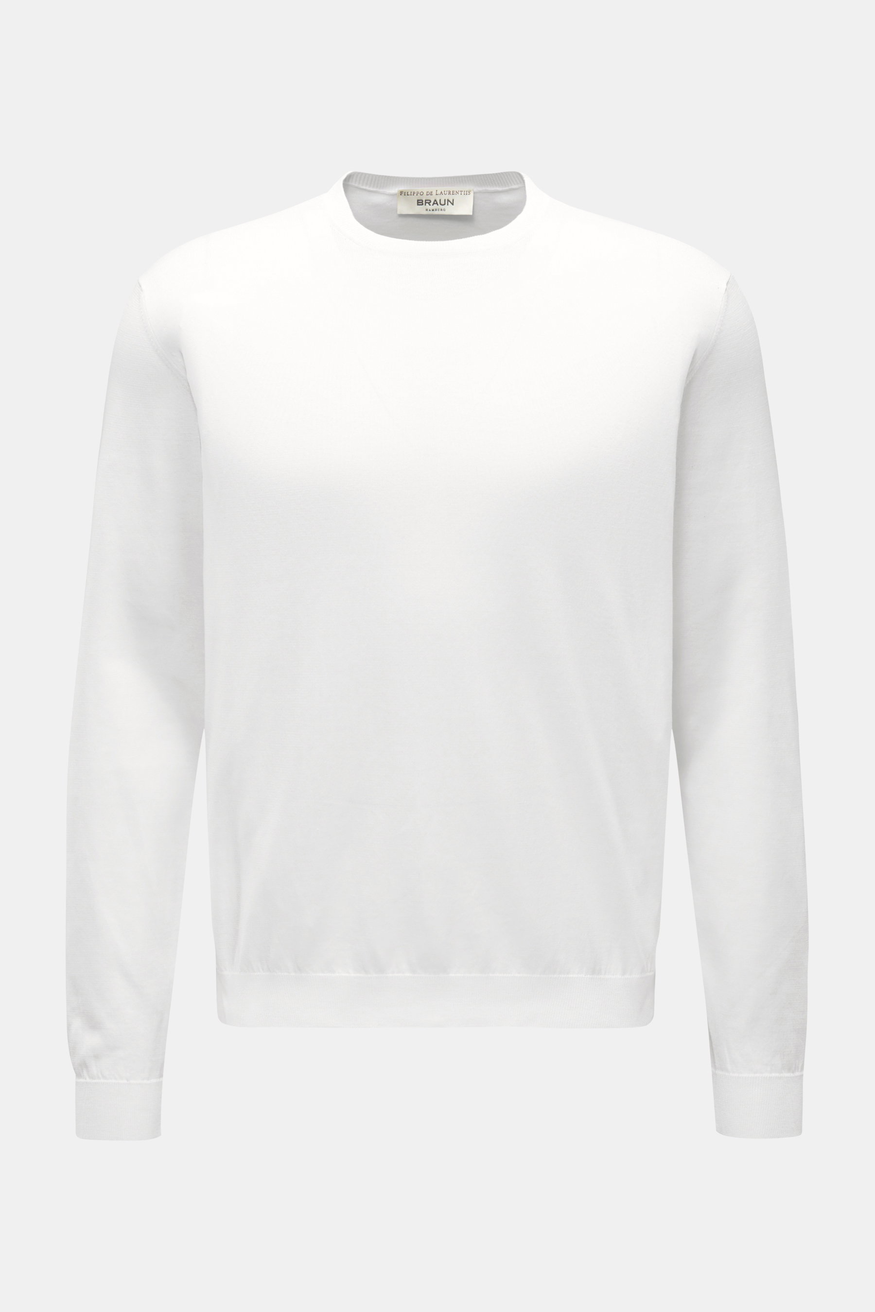 Filippo de Laurentiis Rundhals-Pullover offwhite