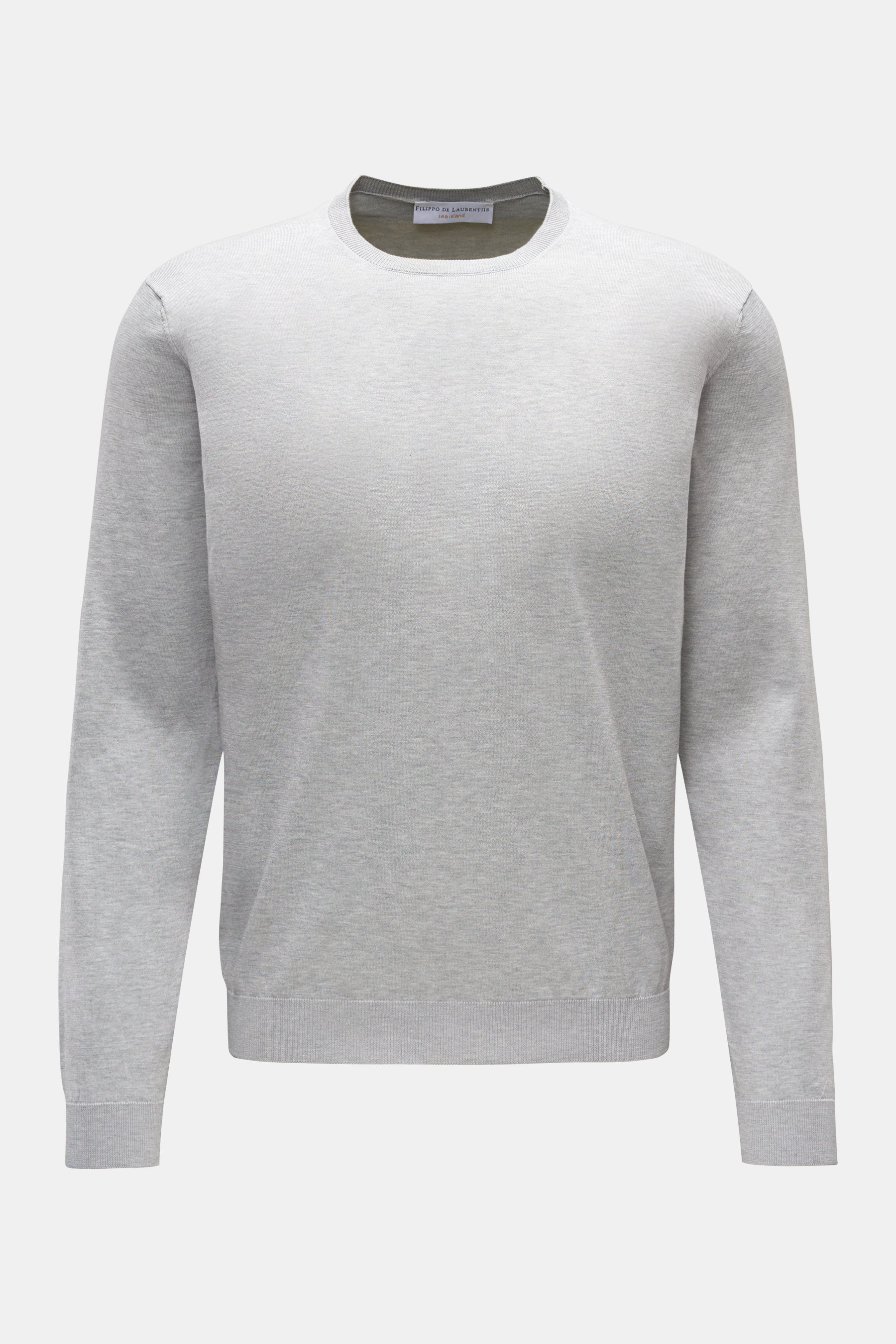 Filippo de Laurentiis Rundhals-Pullover hellgrau meliert